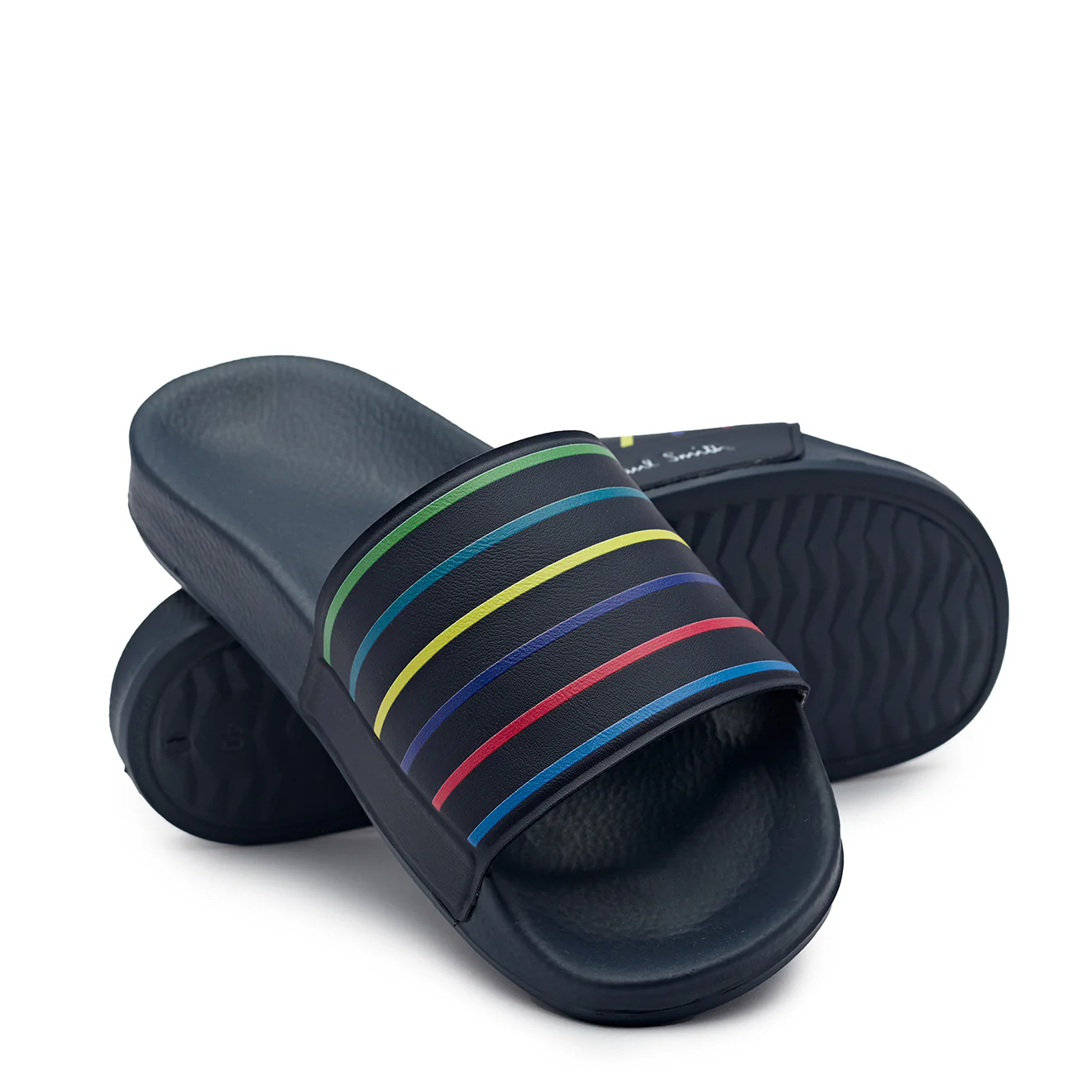 Paul Smith Nyro Pool Slides Navy Stripe - Image 3