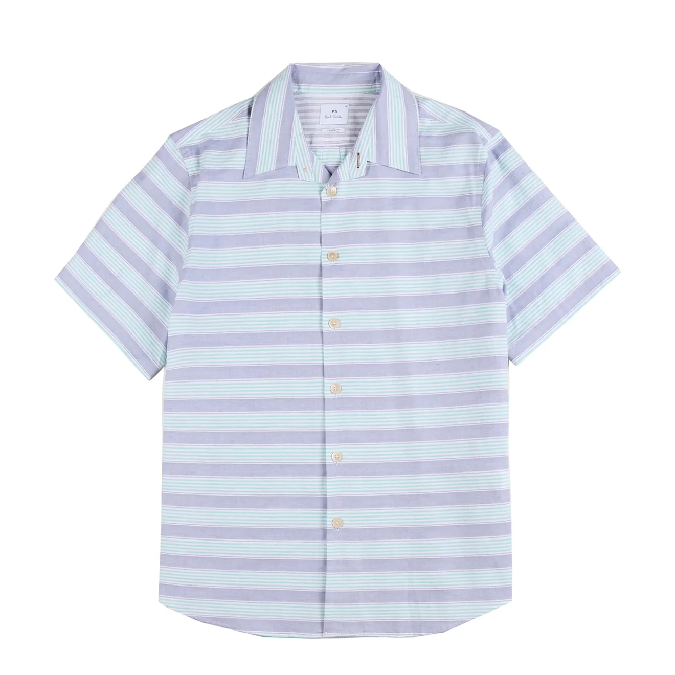 Paul Smith Short-Sleeve Shirt Striped Blue