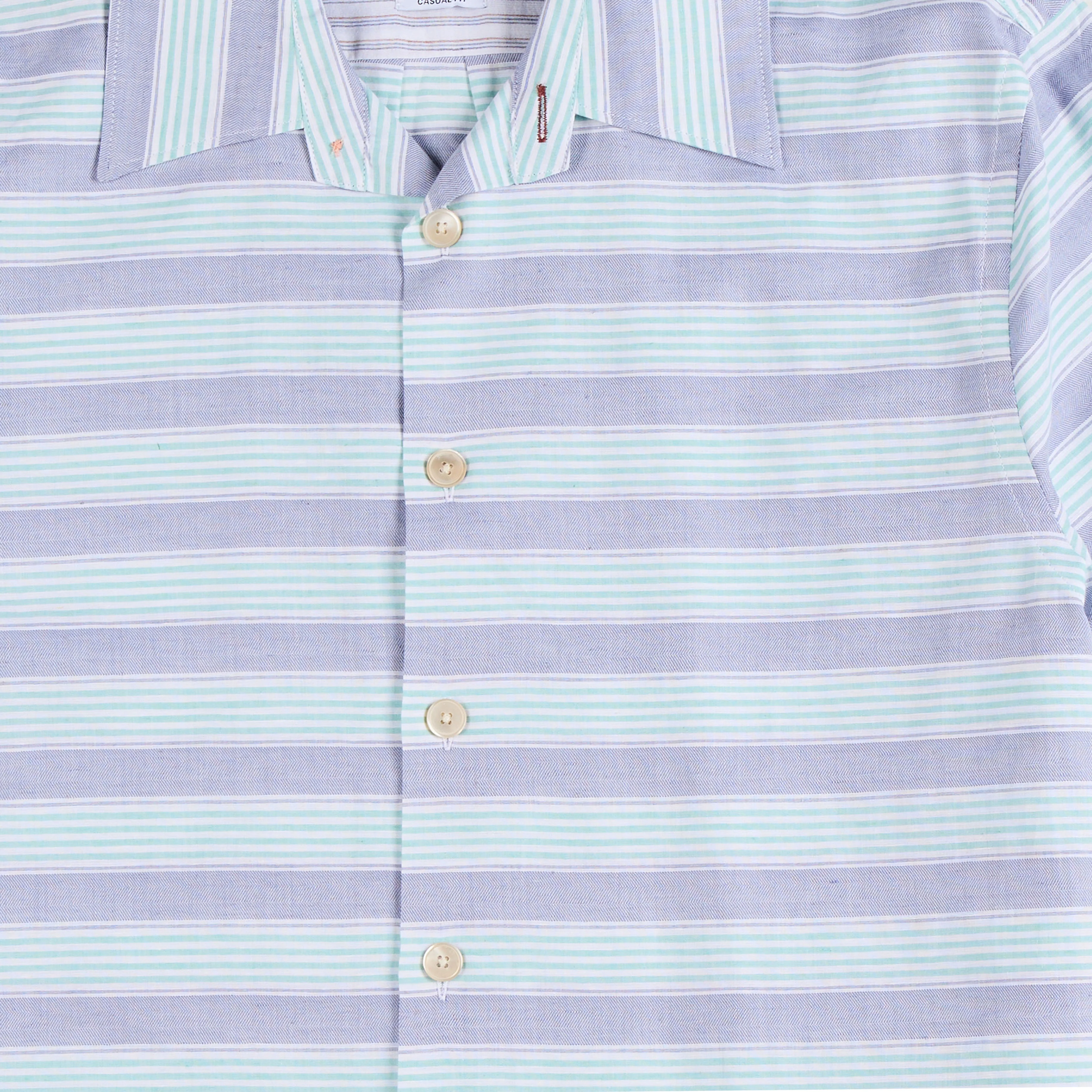 Paul Smith Short-Sleeve Shirt Striped Blue - Image 3