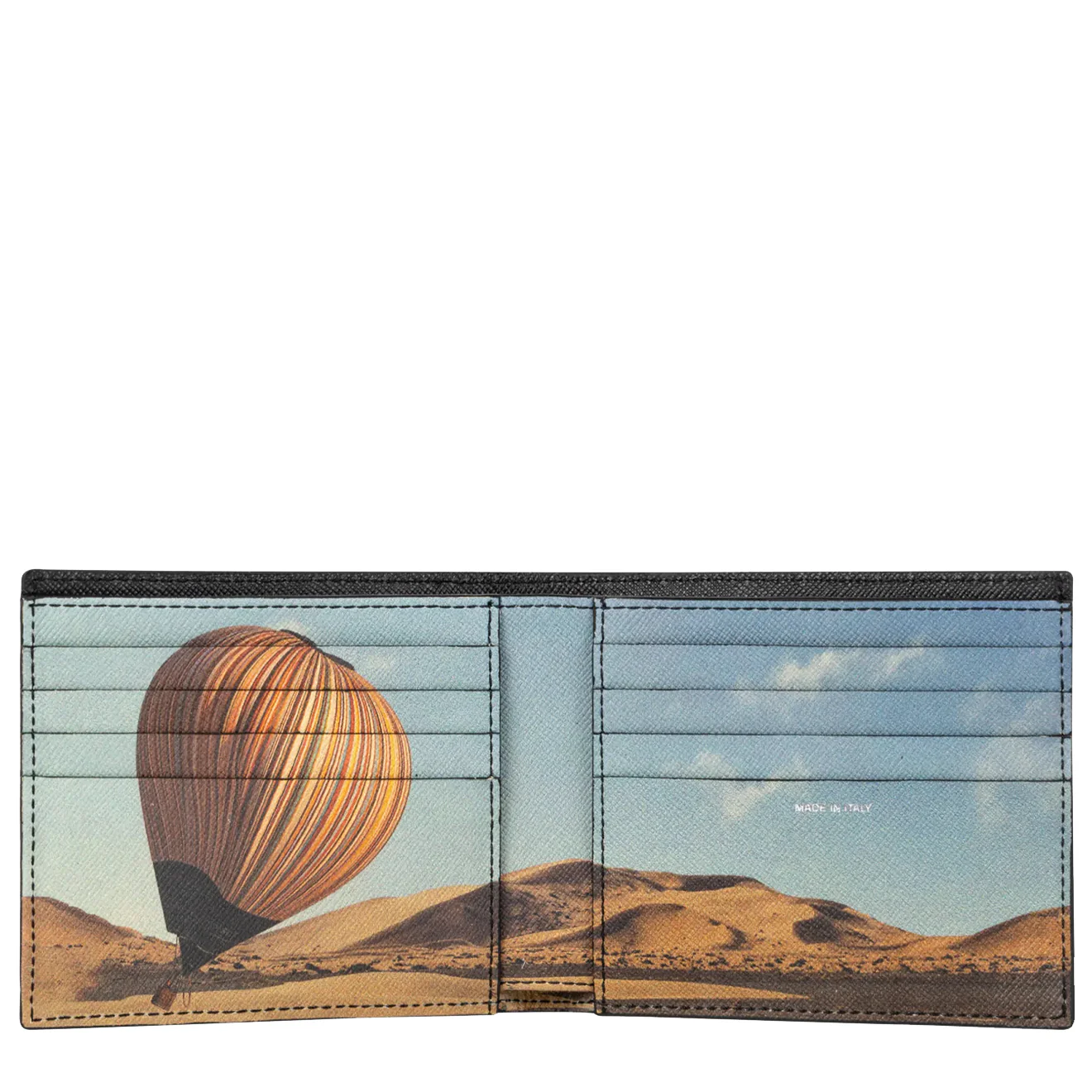 Paul Smith 'Signature Stripe Balloon' Interior Billfold Wallet Black - Image 2