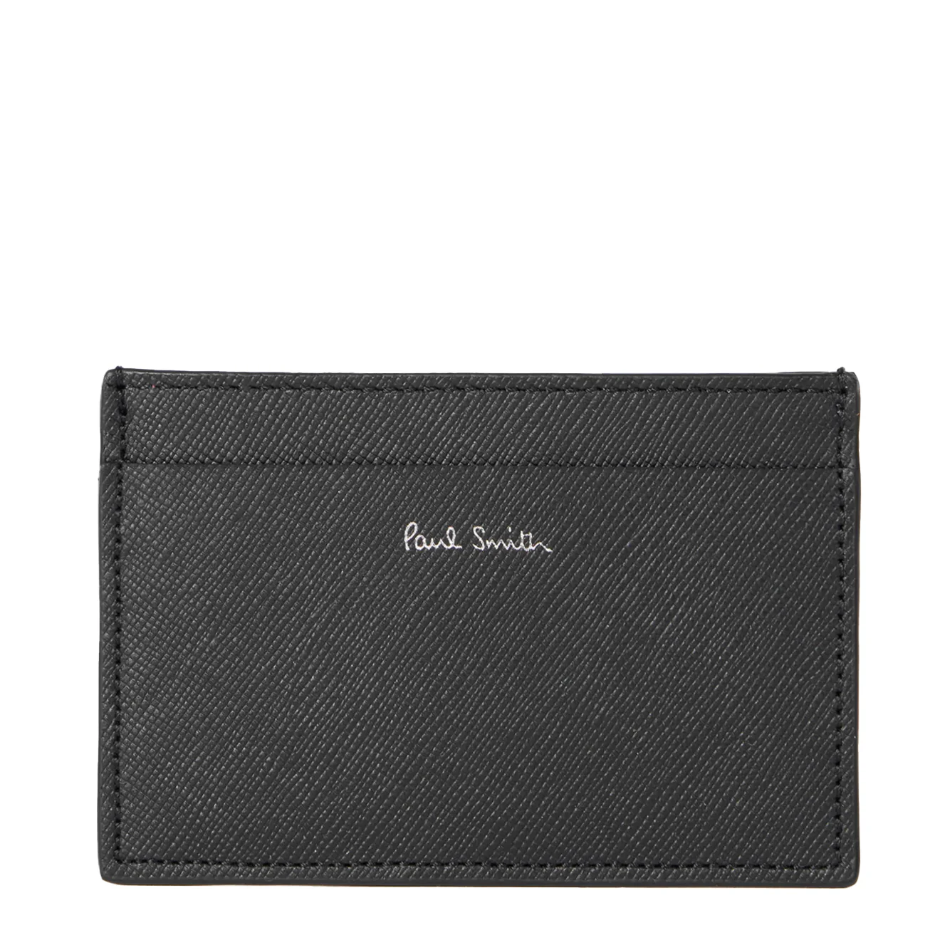 Paul Smith Signature Stripe Balloon Mount Fuji Print Card Holder Black - Image 3