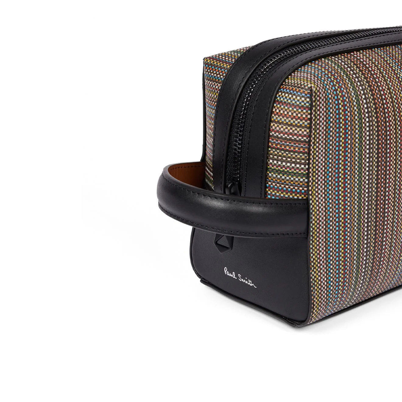 Paul Smith Signature Stripe Coated Canvas Wash Bag Multicolour - Image 4