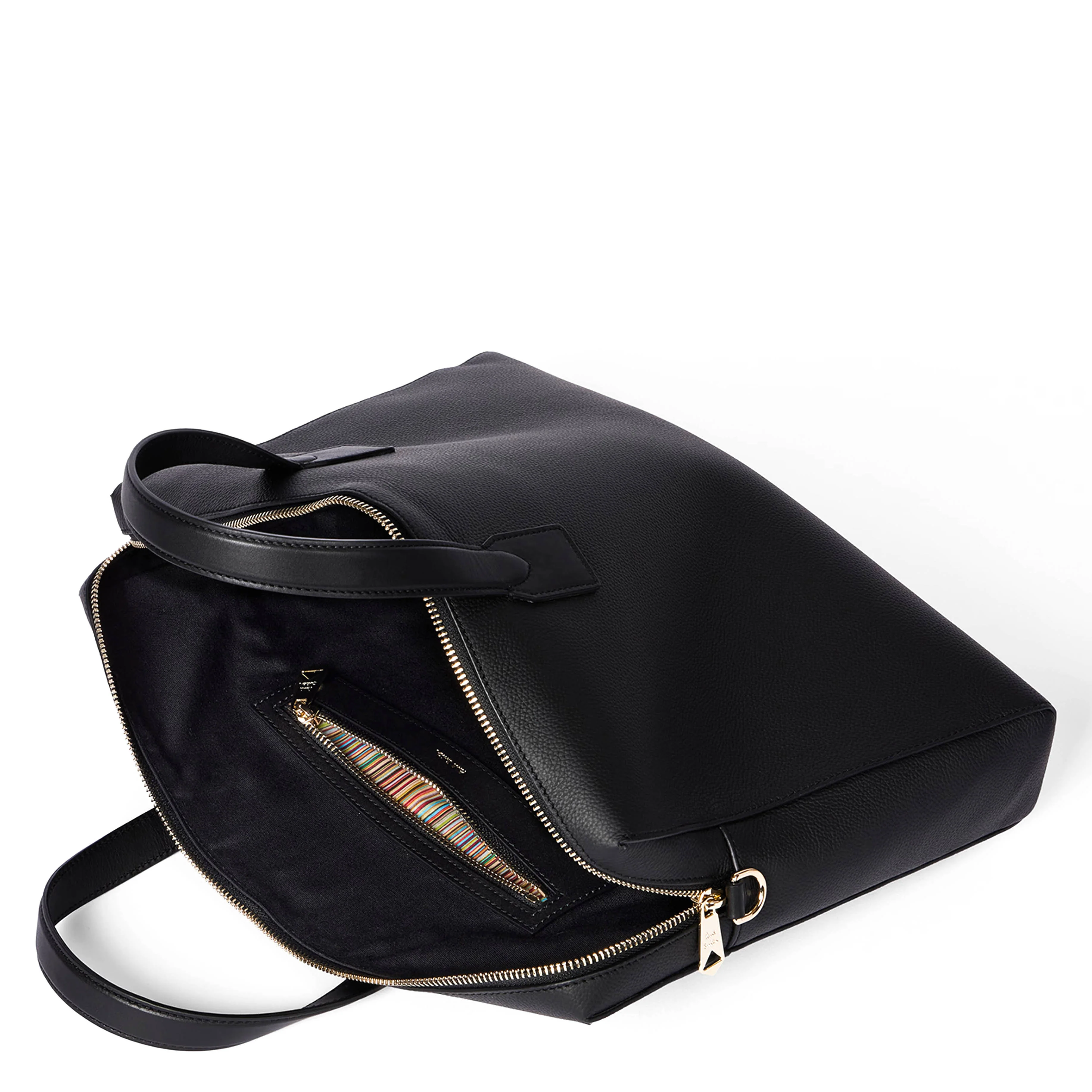 Paul Smith Signature Stripe Folio Bag Black - Image 6