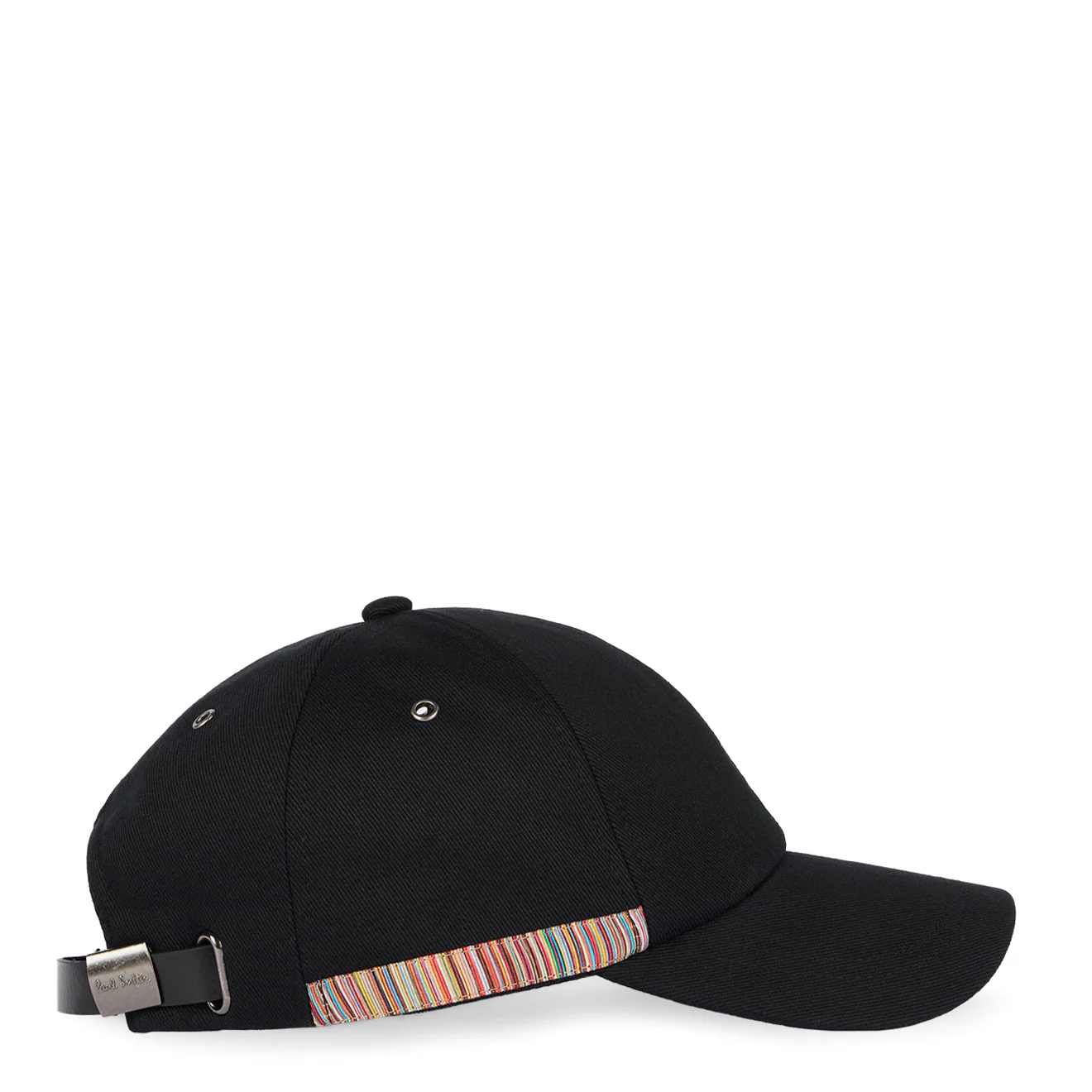 Paul Smith Signature Stripe Trim Baseball Cap Black
