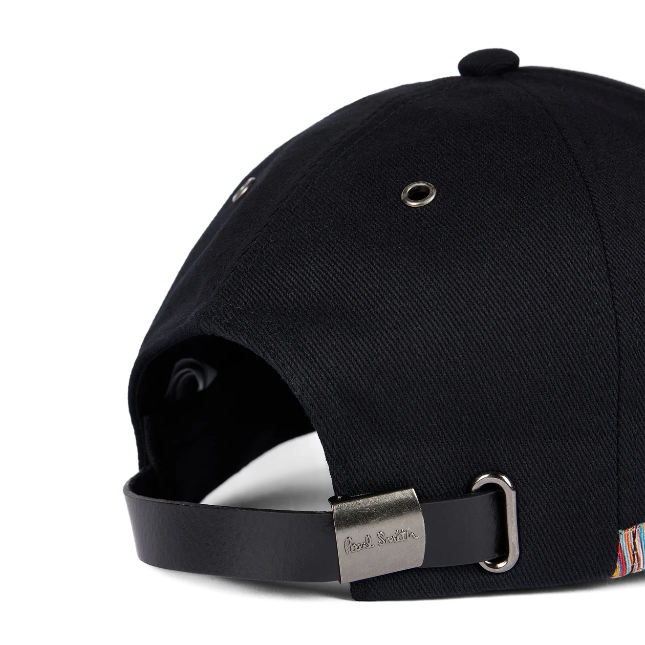 Paul Smith Signature Stripe Trim Baseball Cap Black - Image 3