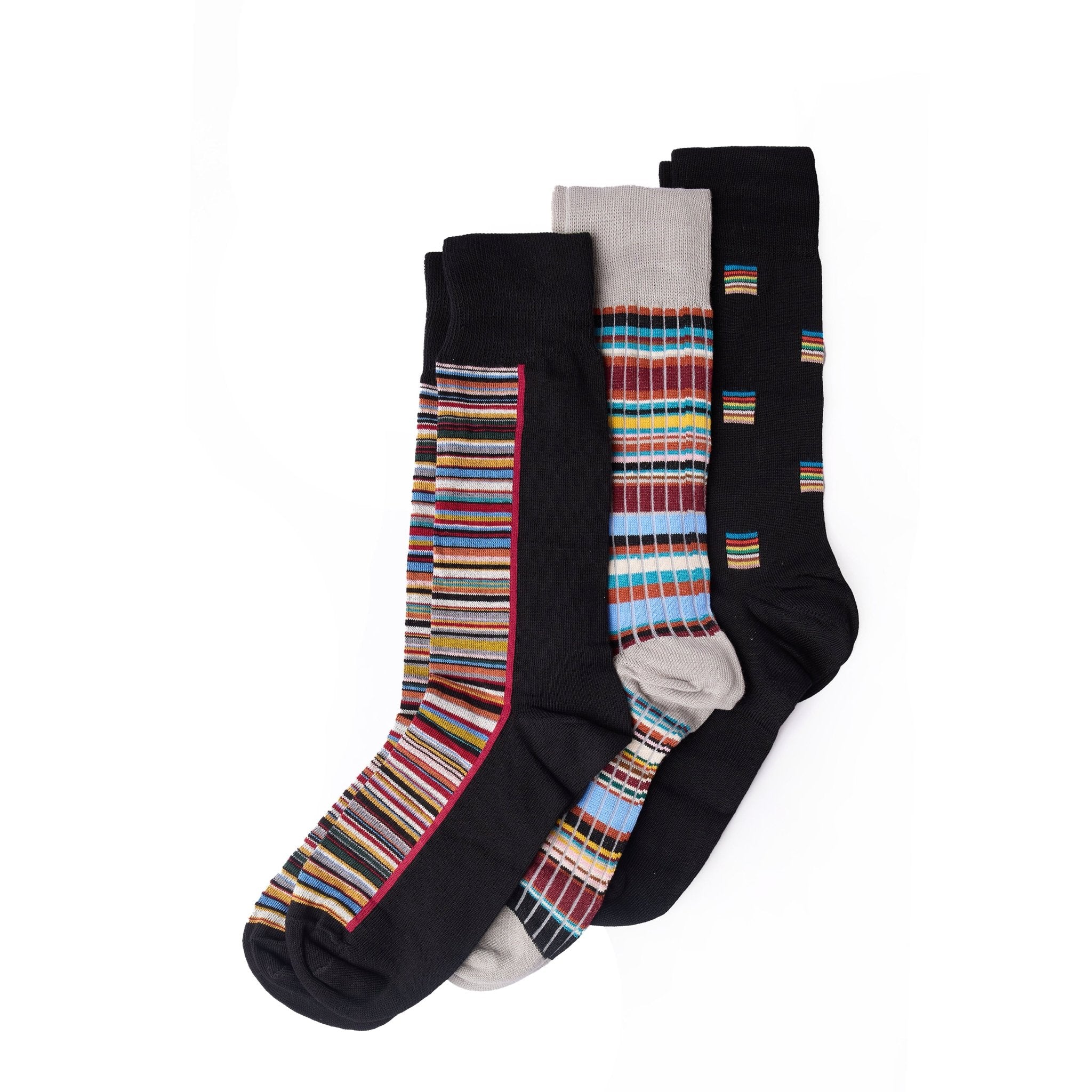 Paul Smith Sock 3 Pack Signature Multicolour