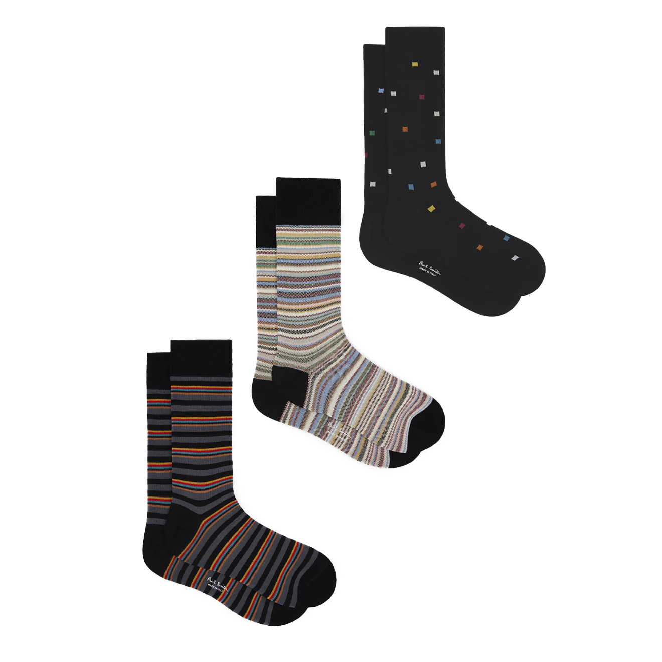 Paul Smith Sock 3 Pack Signature Stripe Multicolour