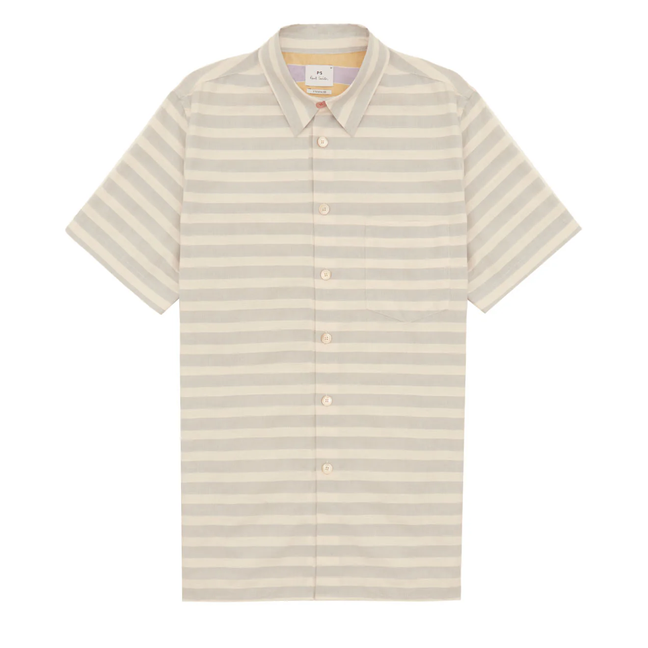 Paul Smith Stripe Cotton-Linen Shirt Light Blue
