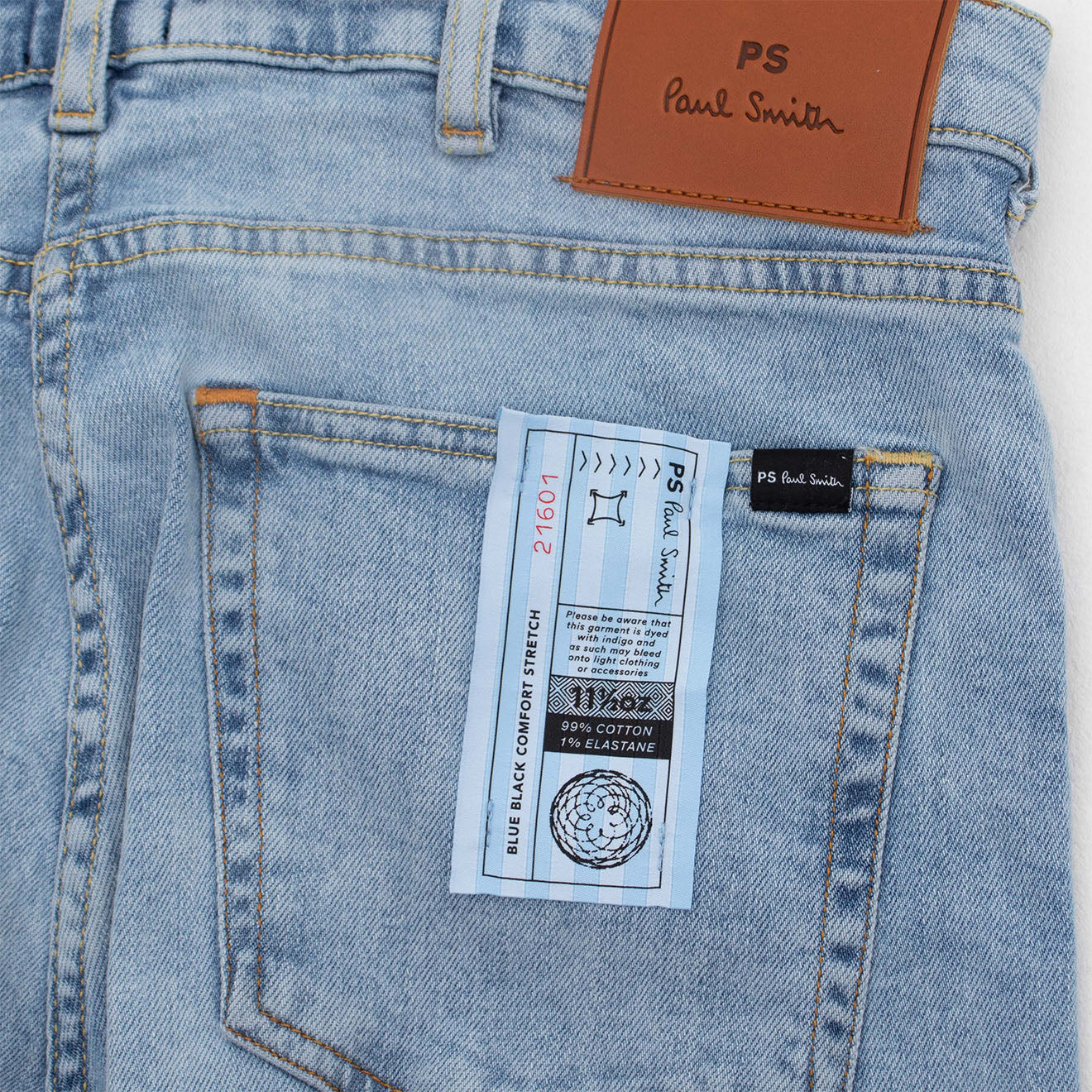Paul Smith Tapered Fit Jean Light Base - Image 3