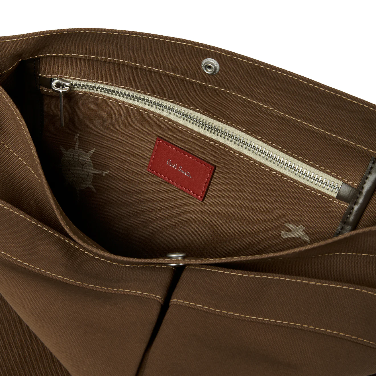 Paul Smith TekWax Cotton Adjustable Tote Bag Khaki - Image 3