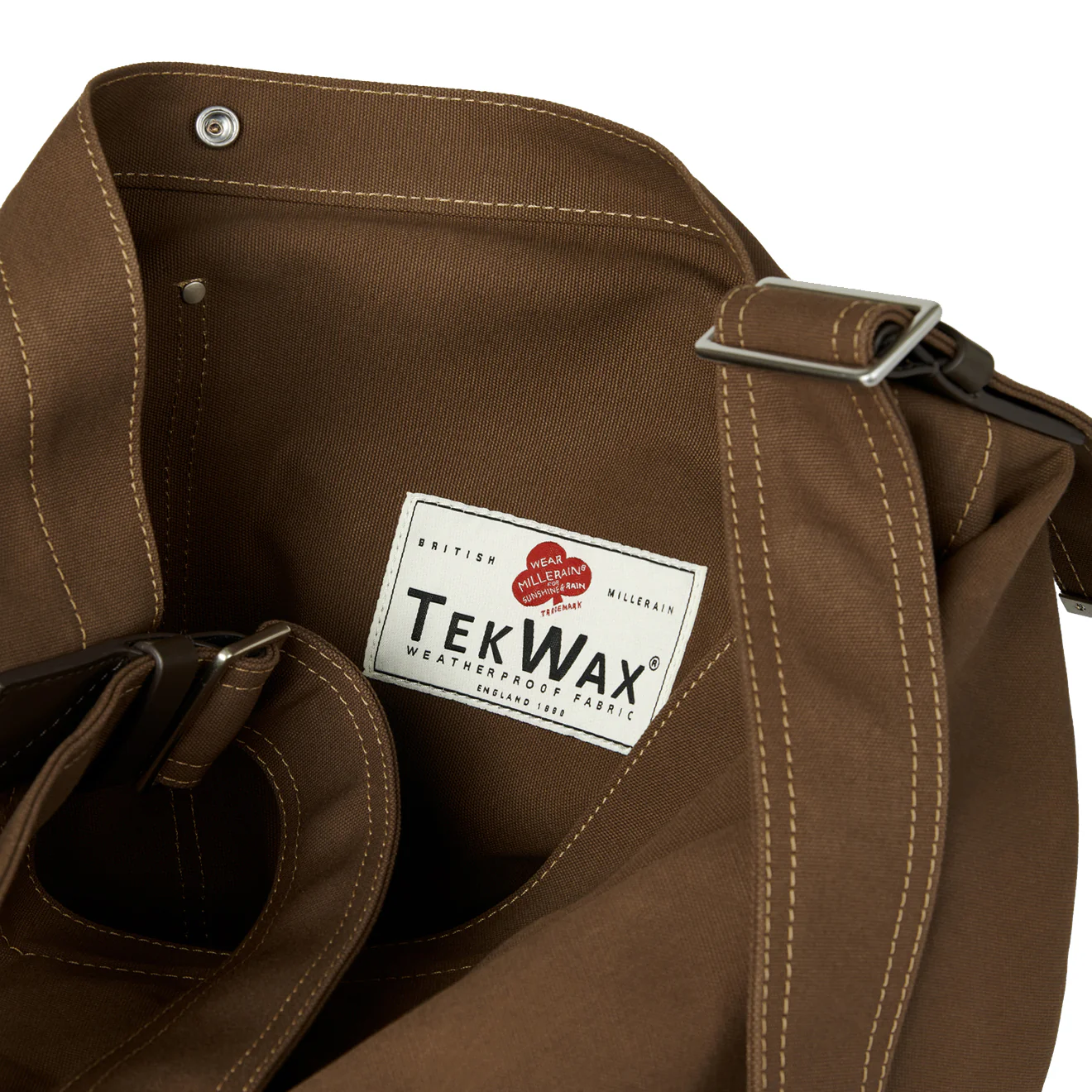 Paul Smith TekWax Cotton Adjustable Tote Bag Khaki - Image 4