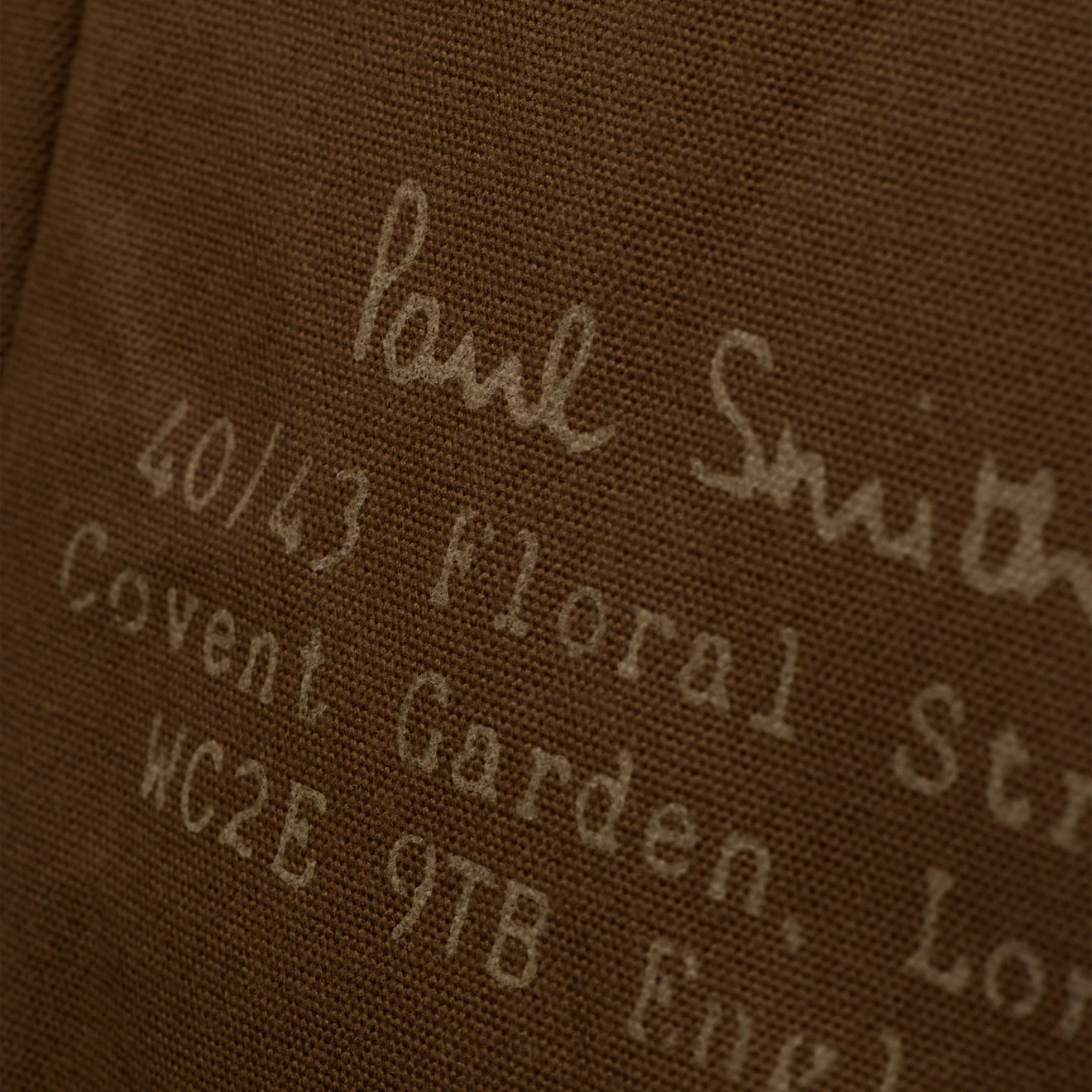 Paul Smith TekWax Cotton Adjustable Tote Bag Khaki - Image 7