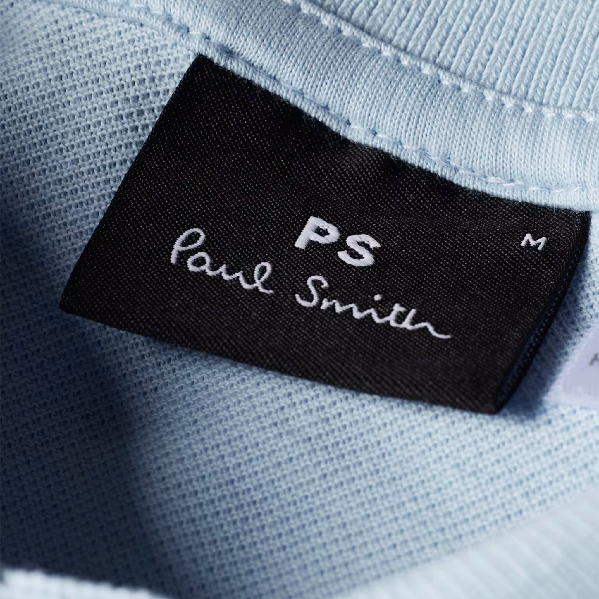 Paul Smith Zebra Logo Polo Shirt Powder Blue - Image 3