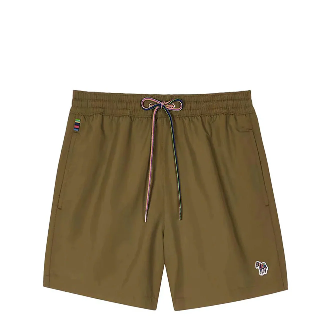 Paul Smith Zebra Logo Swim Shorts Military Green