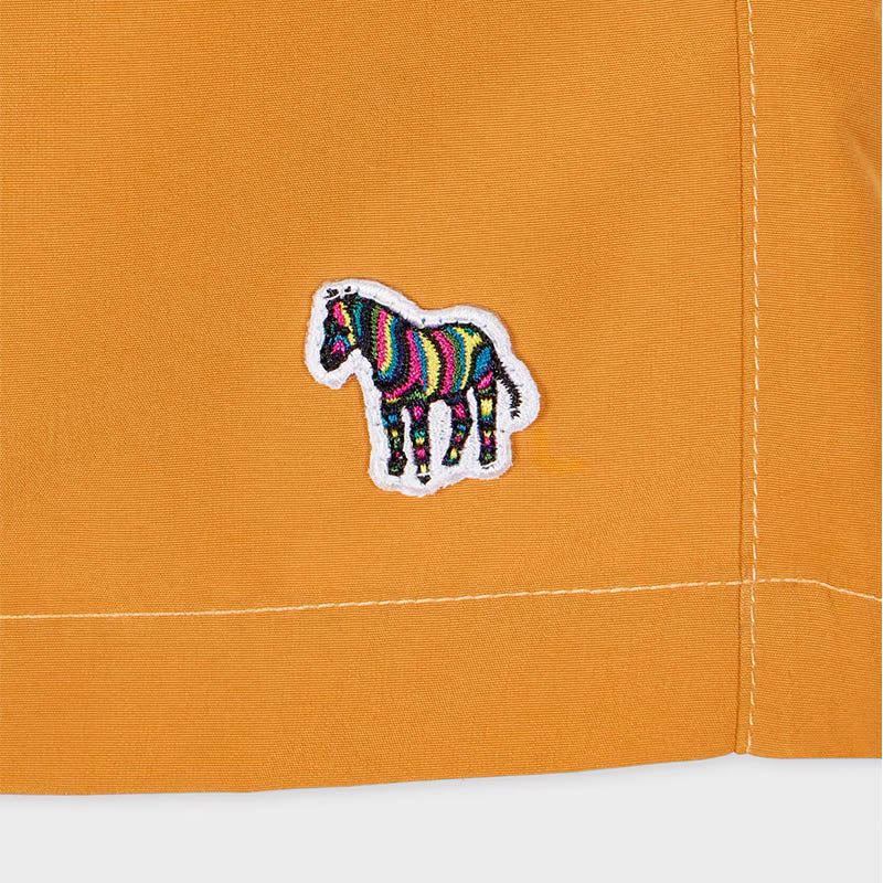 Paul Smith Zebra Logo Swim Shorts Mustard - Image 2