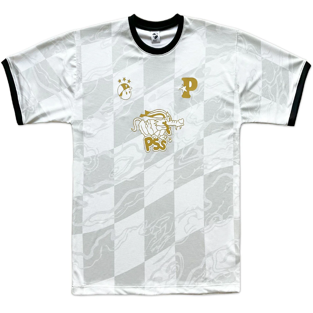 Pawa Sports Doggo Football Shirt Cream / Gold