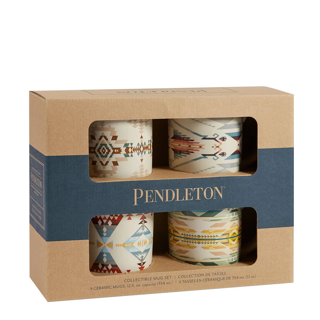 Pendleton 12oz Ceramic Mug Set Of 4 High Desert