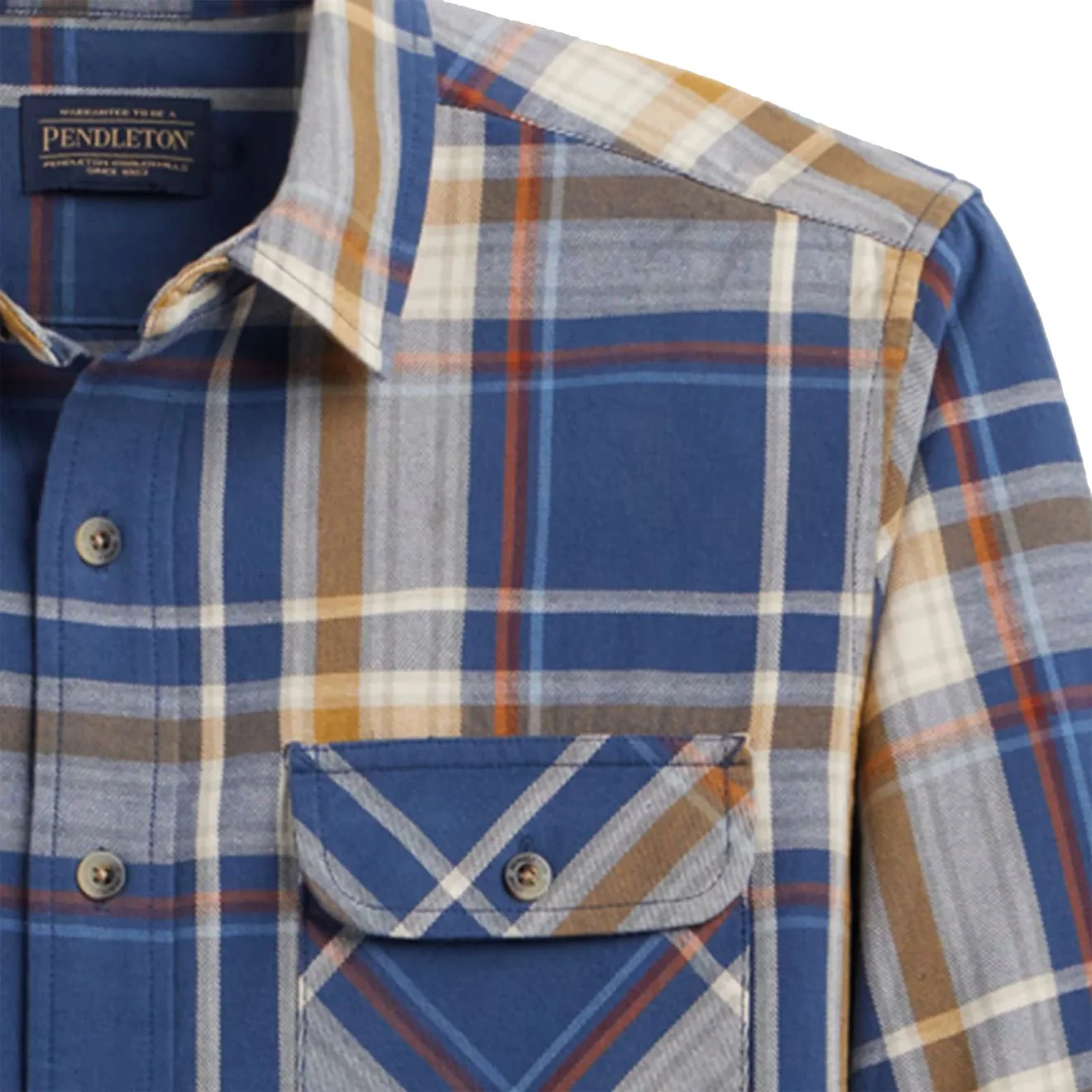 Pendleton Beach Shack Shirt Navy Multi Plaid - Image 2