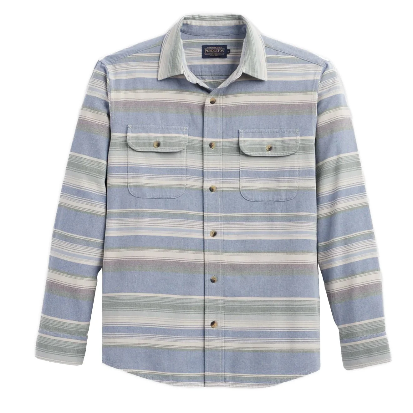 Pendleton Beach Shack Shirt Navy Stripe
