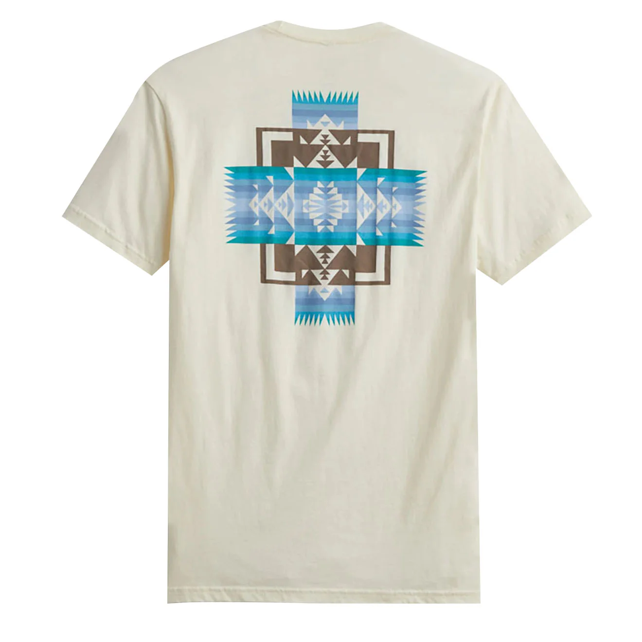 Pendleton Chief Joesph Graphic Tee Natural / Light Blue - Image 2