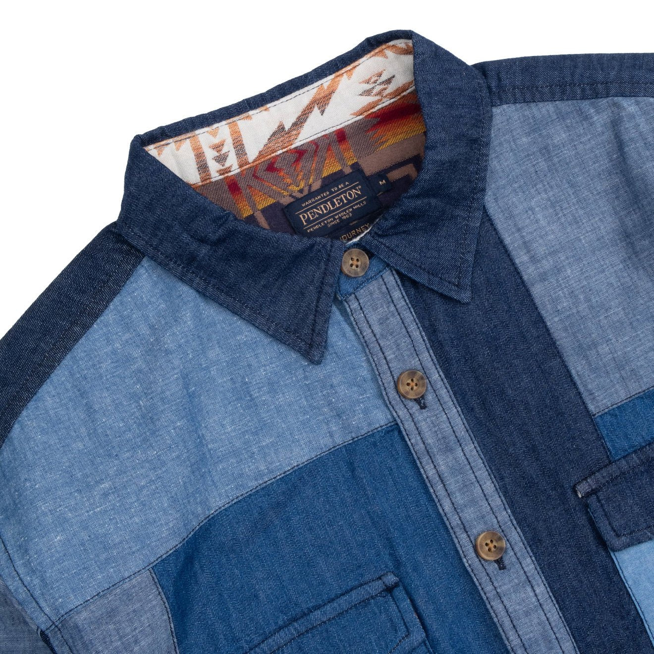Pendleton La Pine Patchwork Shirt Blue / Multi - Image 3