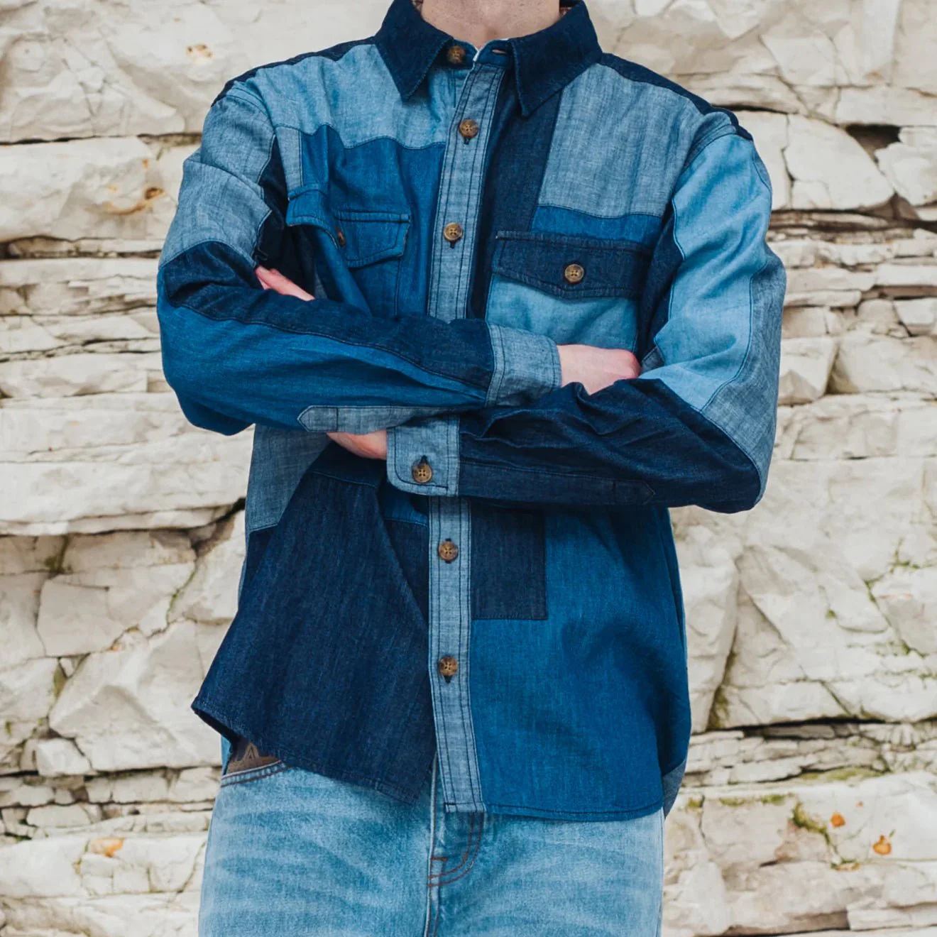 Pendleton La Pine Patchwork Shirt Blue / Multi - Image 5