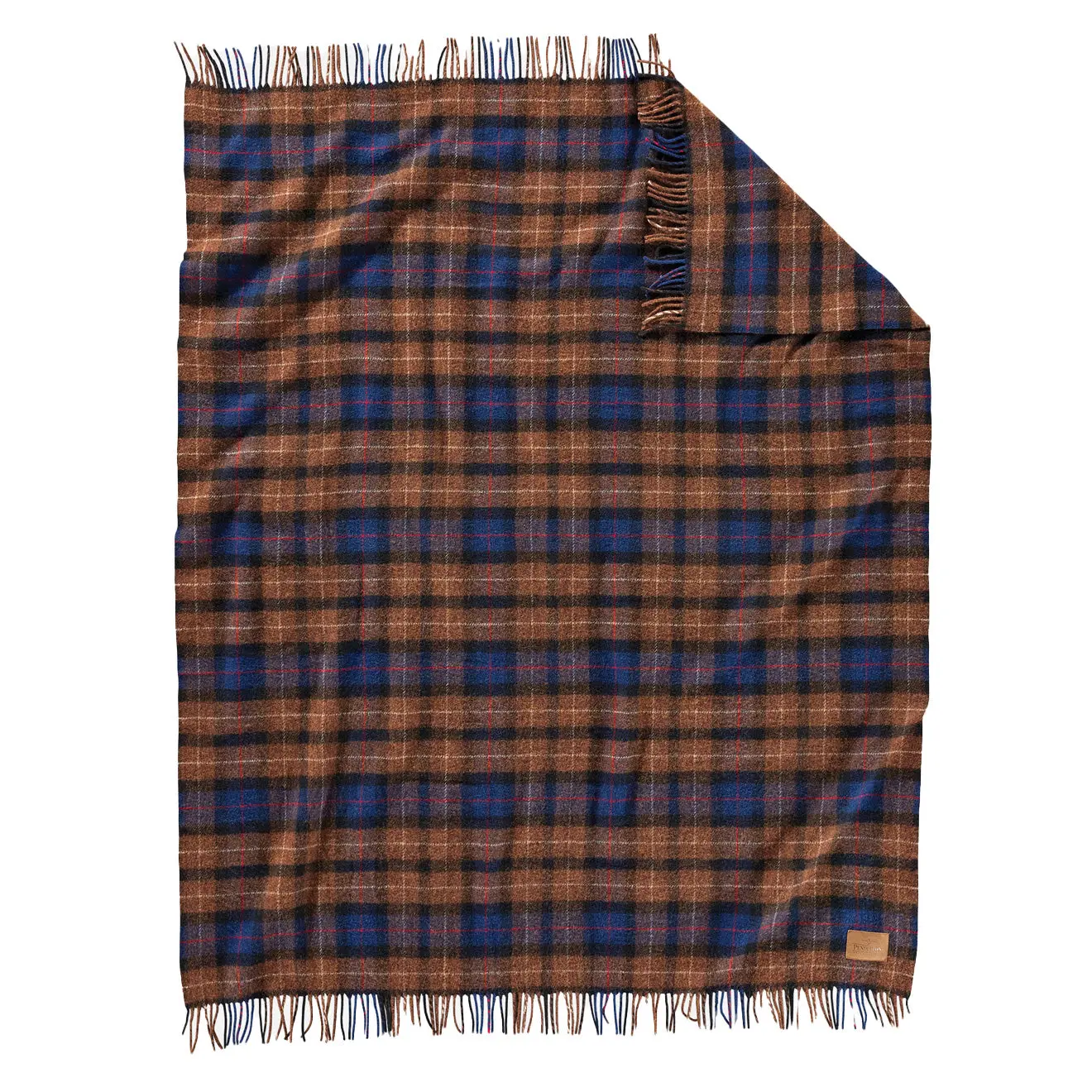 Pendleton Motor Robe with Leather Carrier Shelter Bay Plaid - Image 2