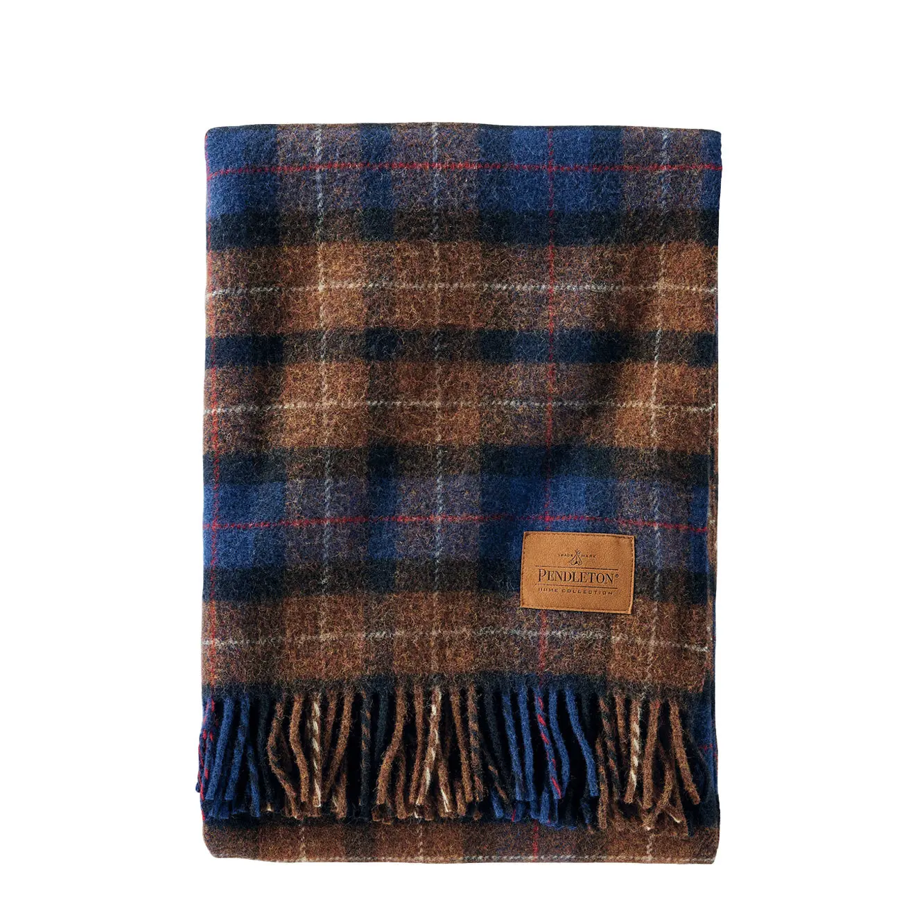 Pendleton Motor Robe with Leather Carrier Shelter Bay Plaid - Image 3