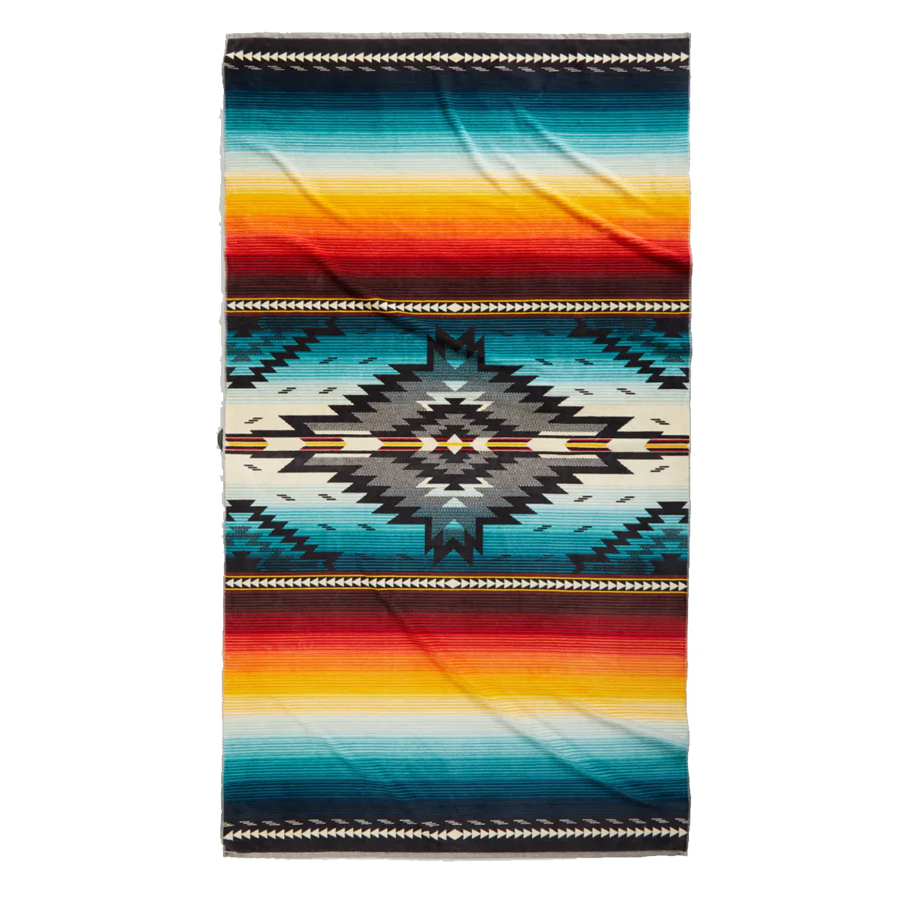 Pendleton Oversized Jacquard Spa Towel Saltillo Sunset