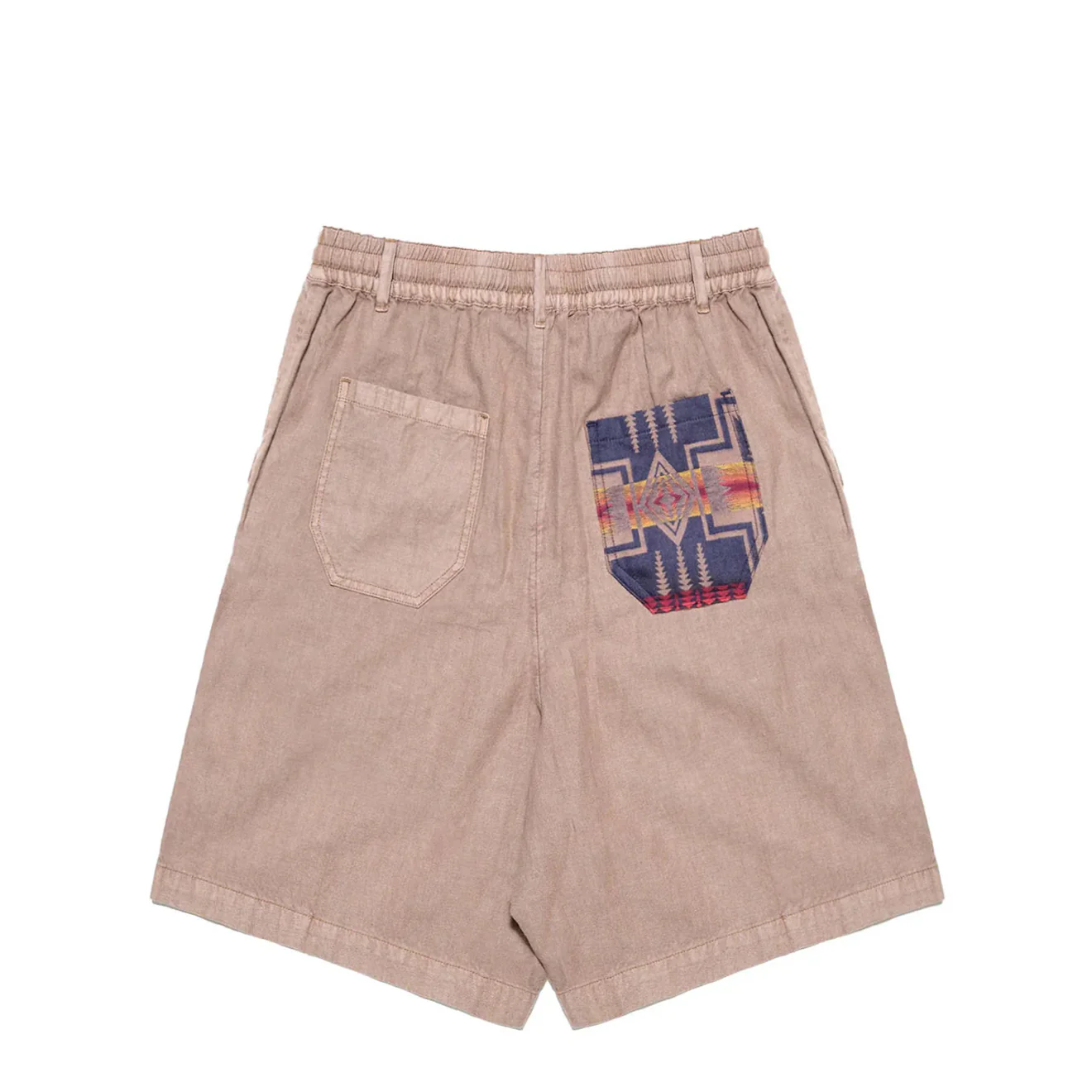 Pendleton Utility Patchwork Shorts Khaki - Image 2
