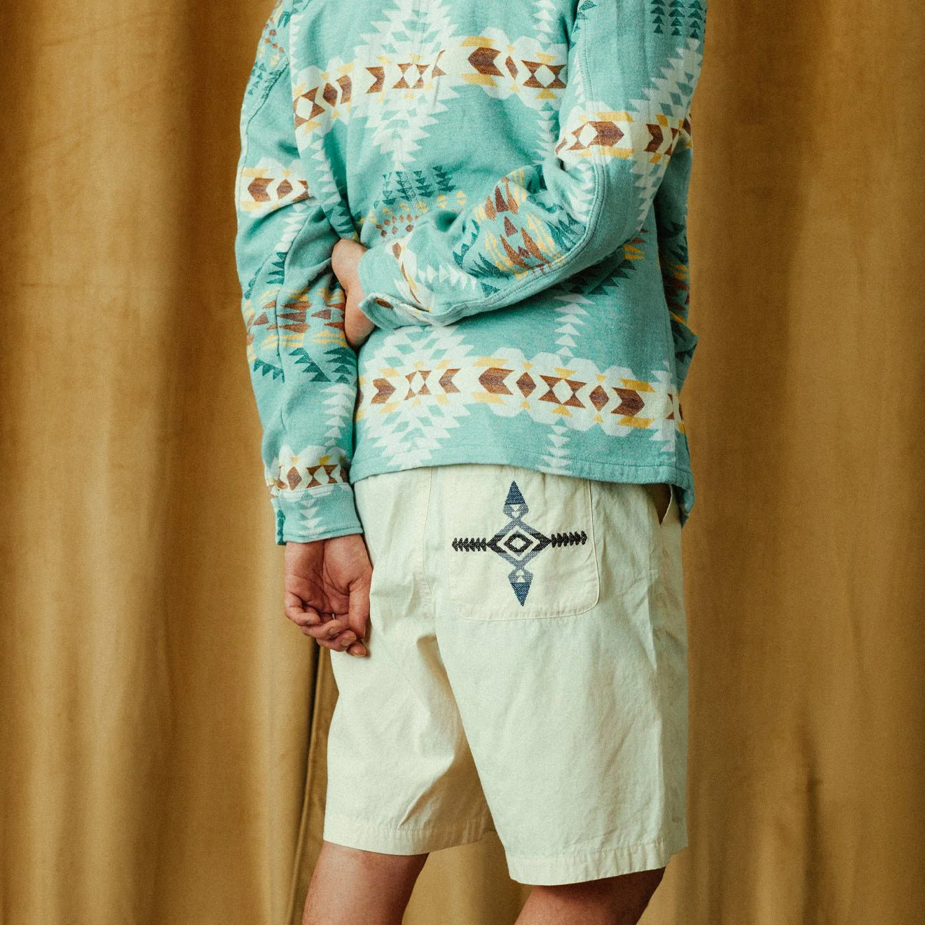 Pendleton Utility Shorts Bone / Fire Legend - Image 5