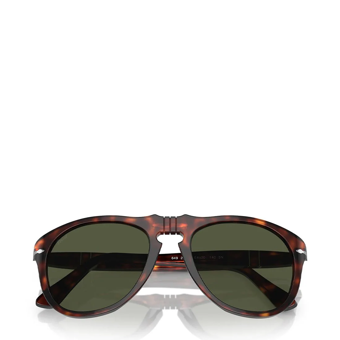 Persol 0PO0649 24/31 54 Sunglasses Crystal Havana / Green - Image 5