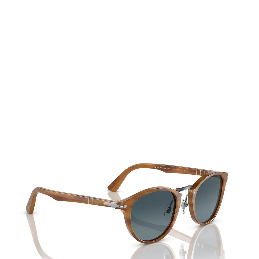 Persol 0PO3108S 960/S3 49 Sunglasses Striped Brown / Blue - Image 5