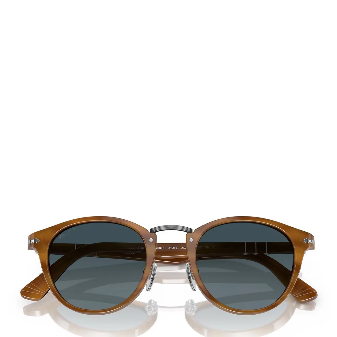 Persol 0PO3108S 960/S3 49 Sunglasses Striped Brown / Blue - Image 6