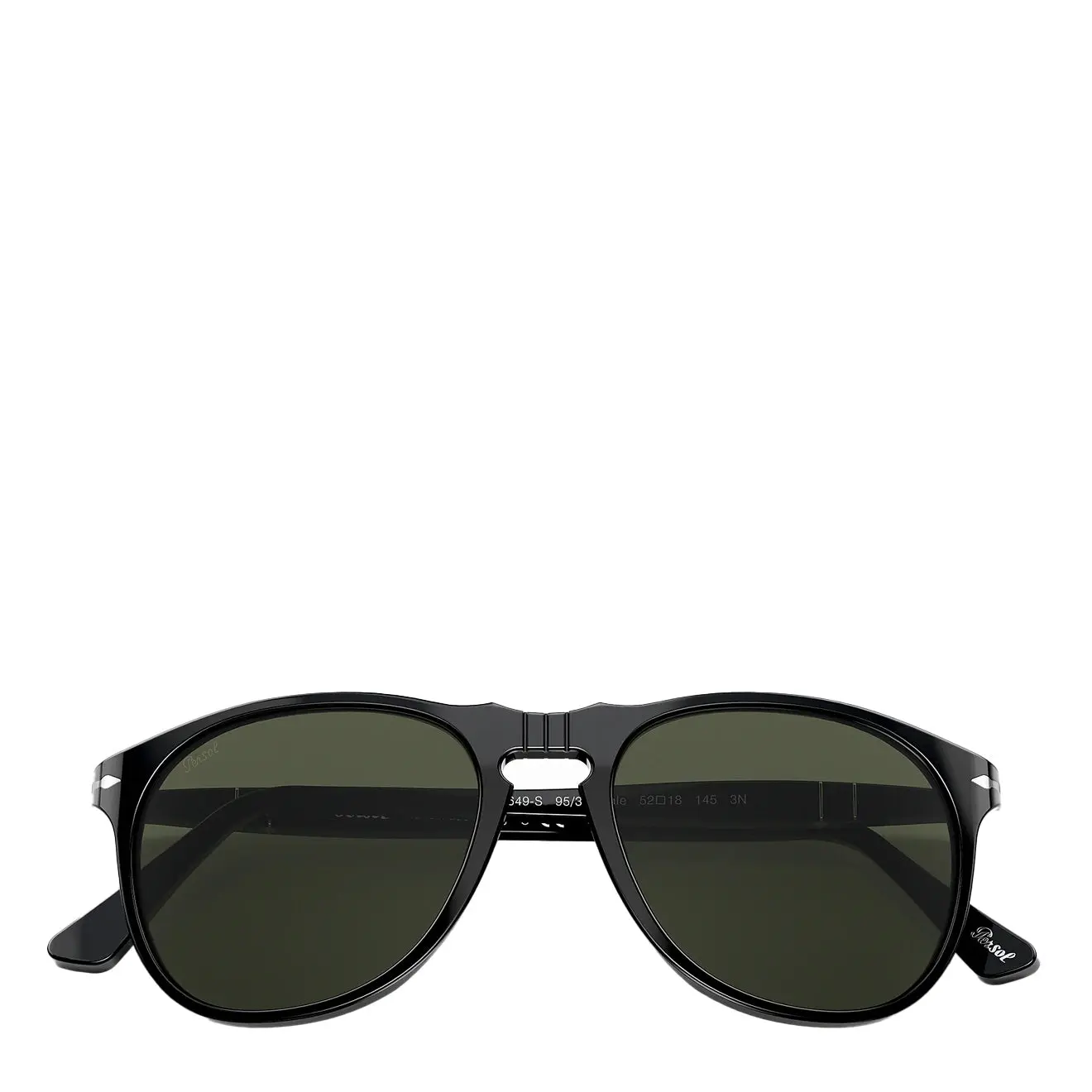 Persol 0PO9649S 95/31 55 Sunglasses Black / Green