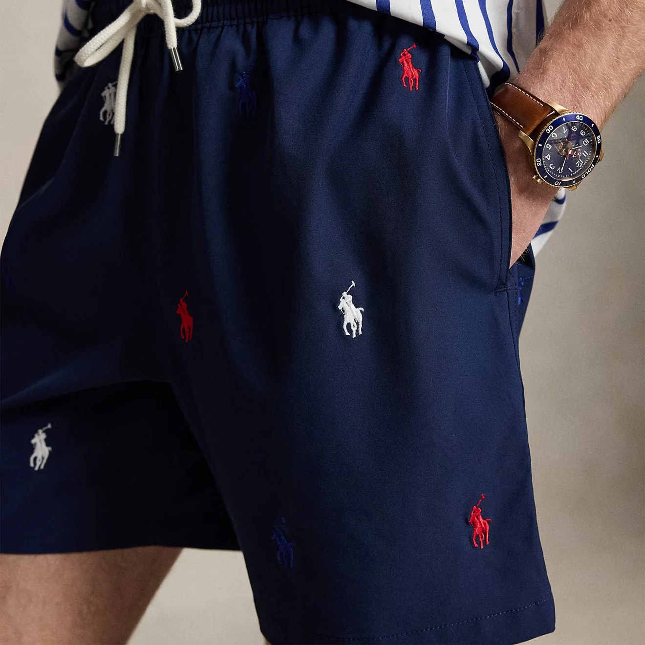 Polo Ralph Lauren 14.5 cm Traveller Classic Swimming Trunk Newport Navy - Image 5
