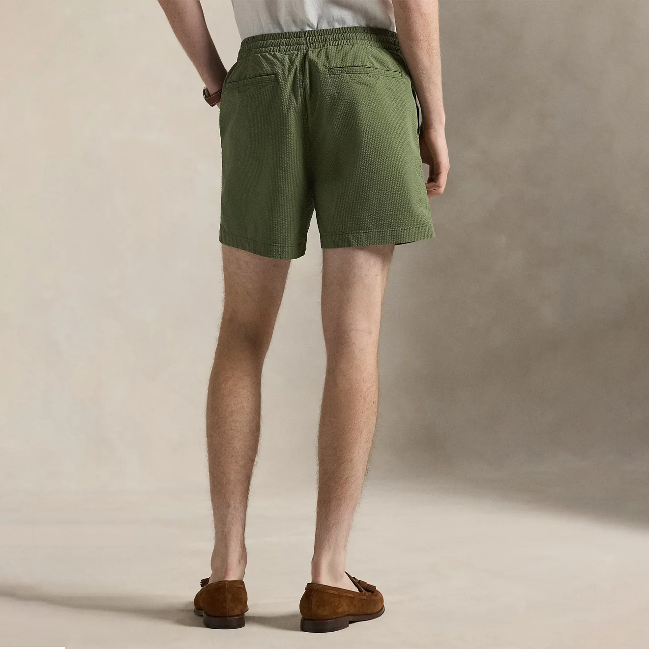 Polo Ralph Lauren 15 cm Polo Prepster Performance Short Supply Olive / Garden Trail - Image 4