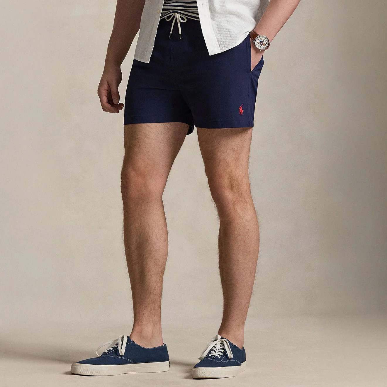 Polo Ralph Lauren 4.5-Inch Traveller Classic Swim Trunk Newport Navy - Image 3