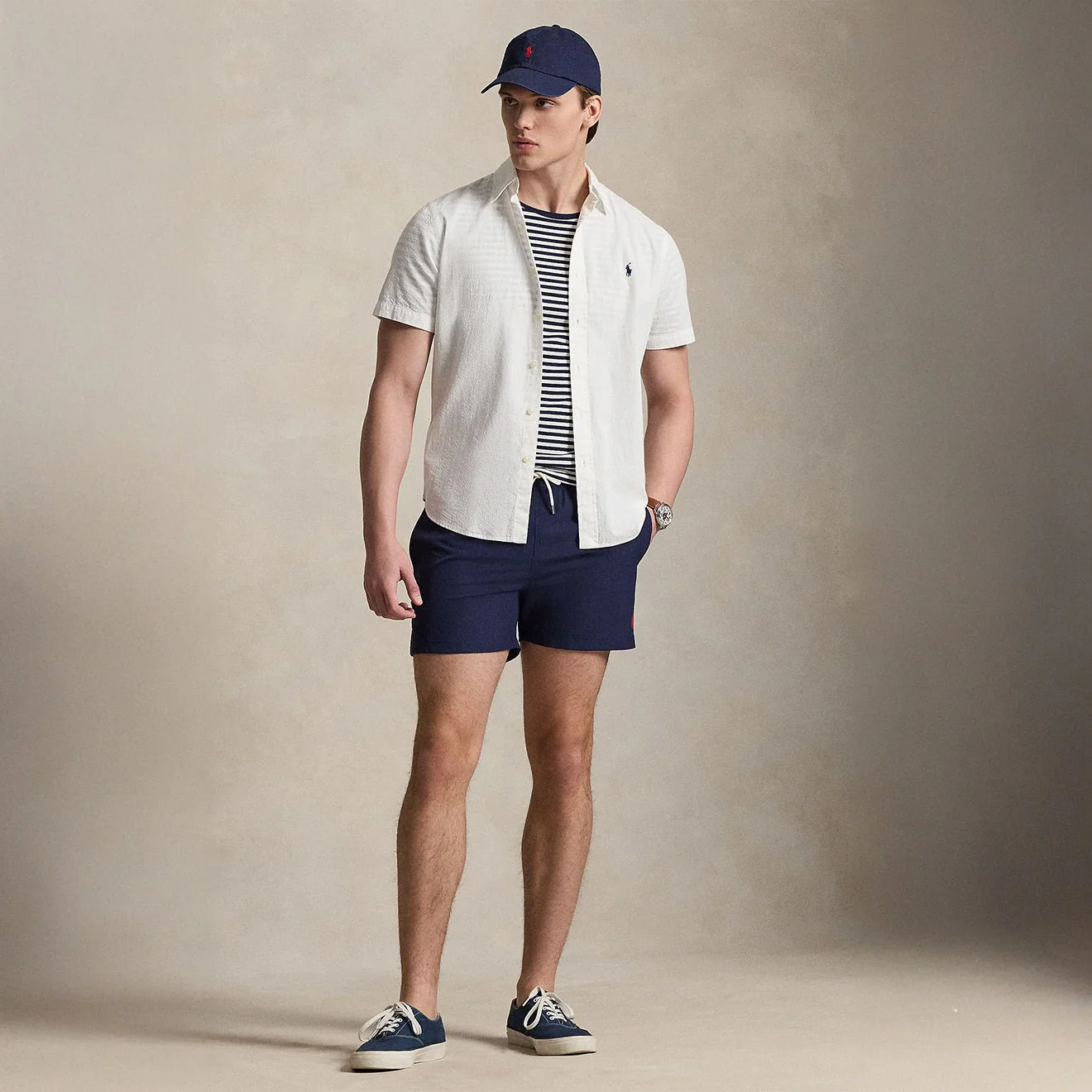 Polo Ralph Lauren 4.5-Inch Traveller Classic Swim Trunk Newport Navy - Image 5