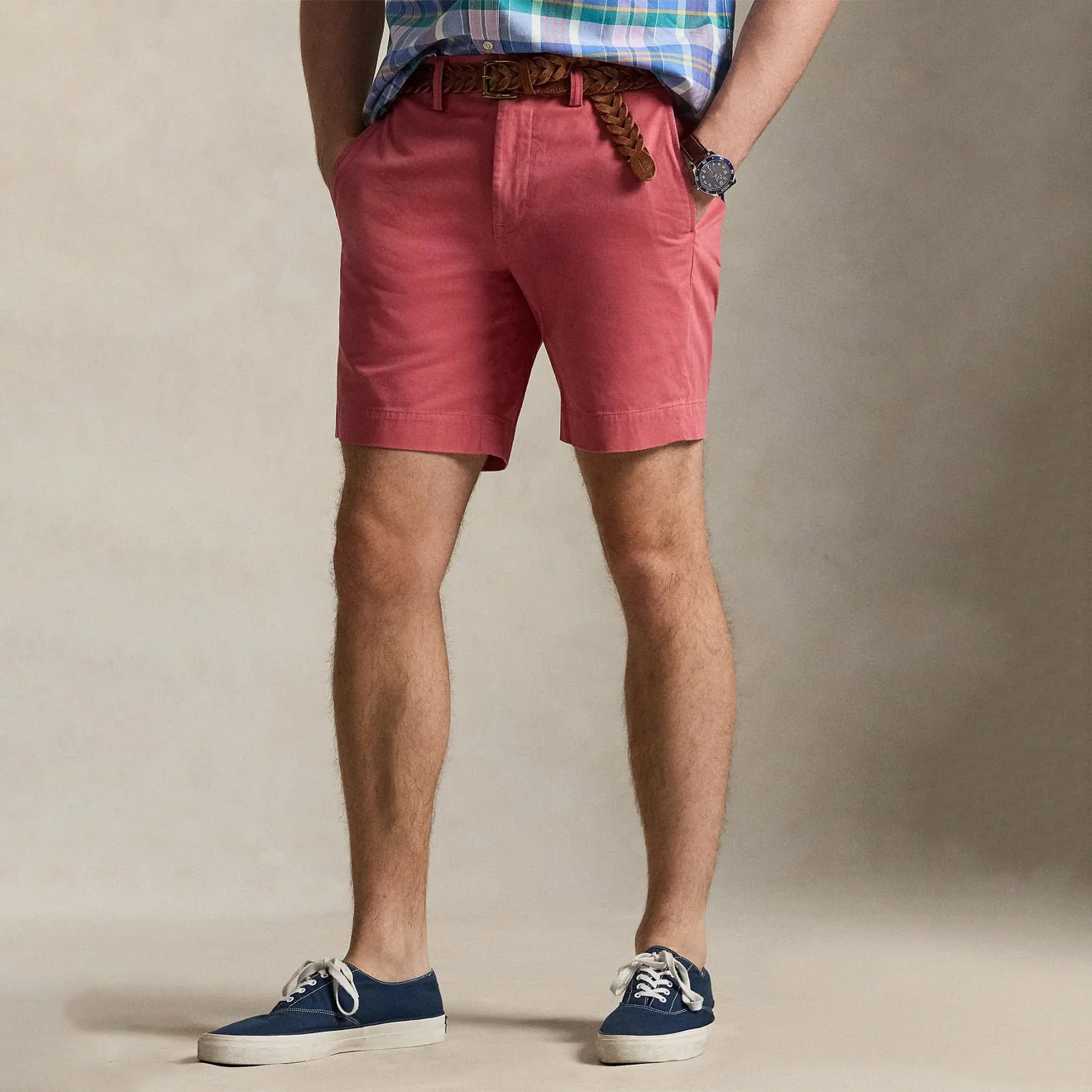 Polo Ralph Lauren 8-Inch Stretch Straight Fit Chino Short Adirondack Berry - Image 3