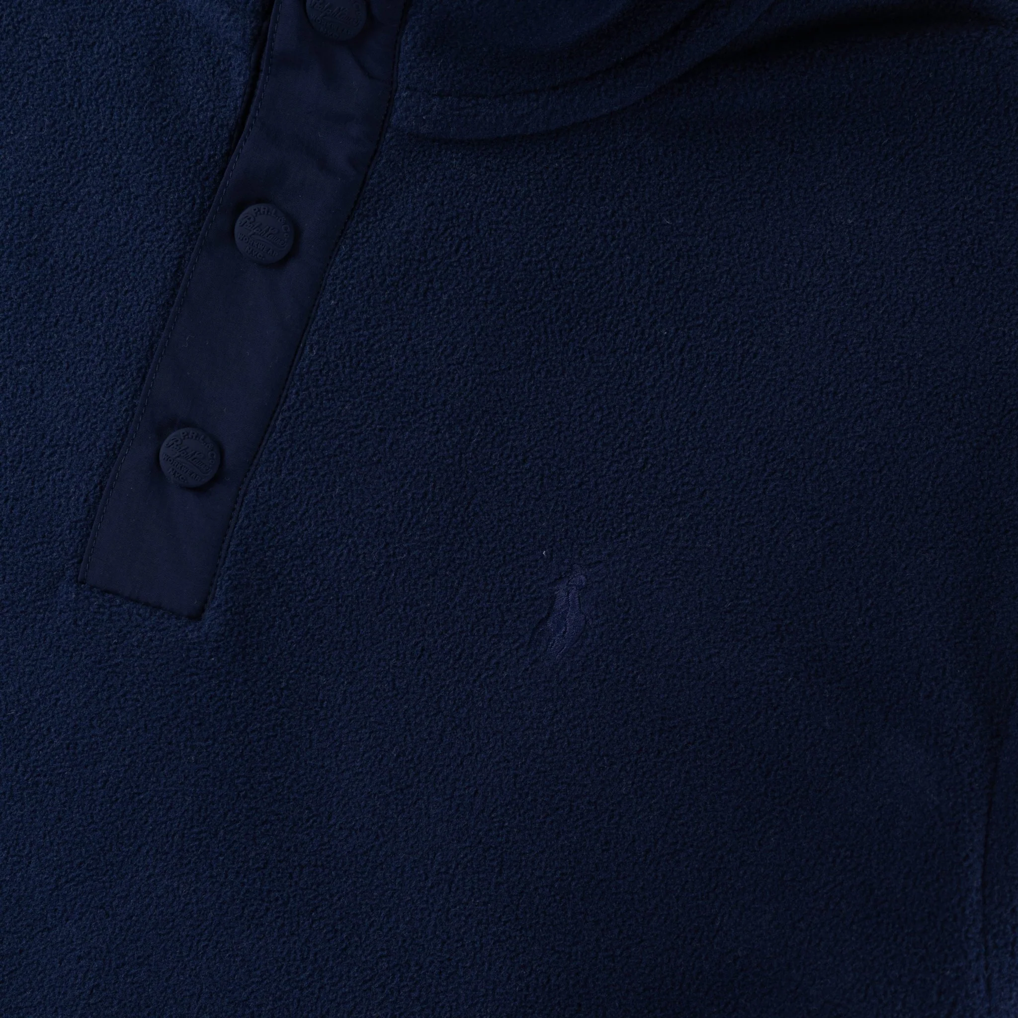 Polo Ralph Lauren Brushed Fleece Pullover Cruise Navy - Image 3
