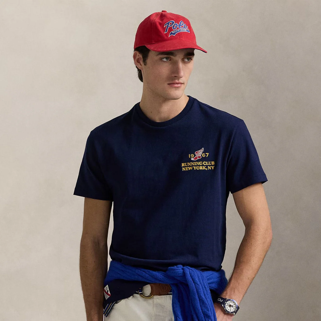 Polo Ralph Lauren Classic Fit Heavyweight Jersey T-Shirt Cruise Navy - Image 2