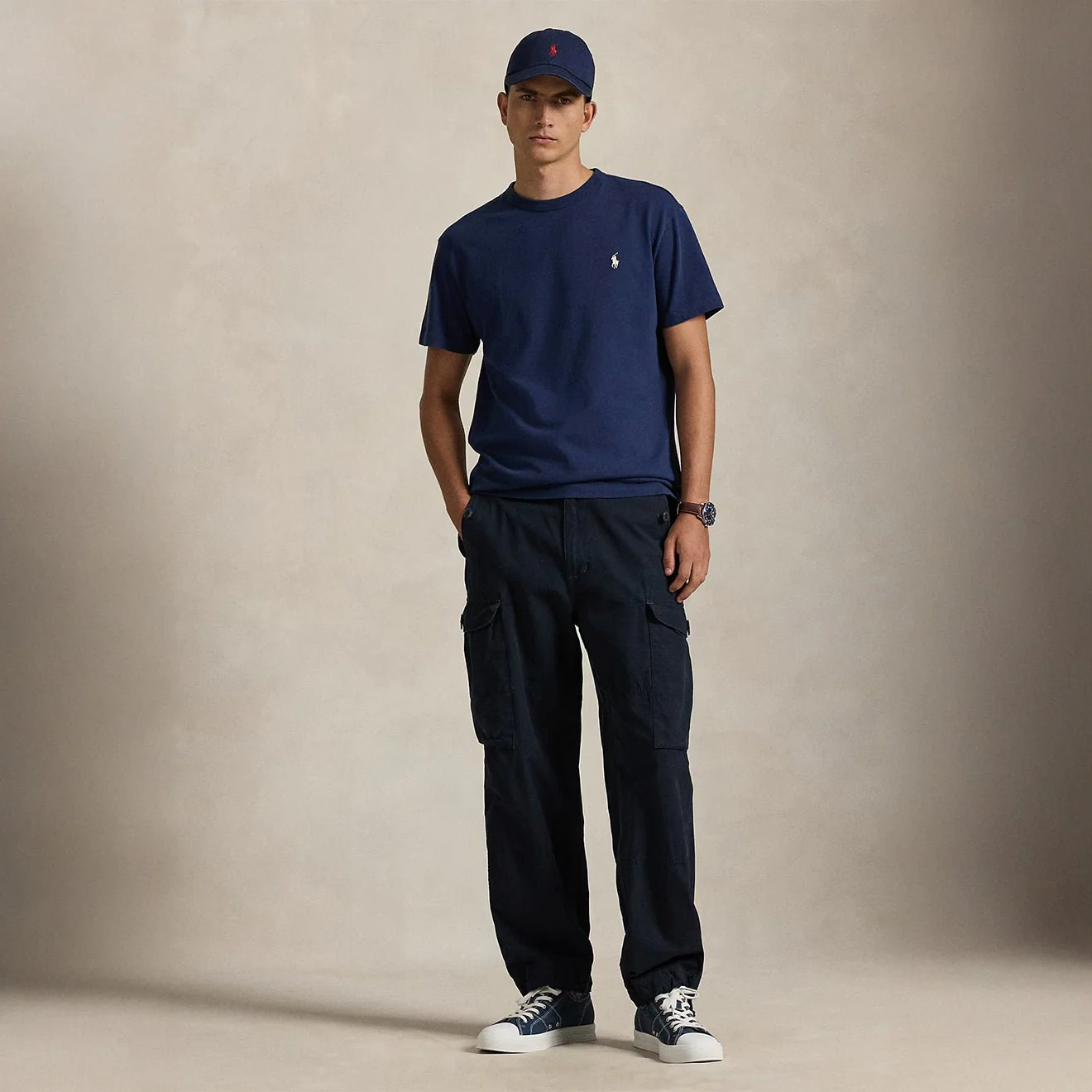 Polo Ralph Lauren Classic Fit Jersey Crewneck T-Shirt Cruise Navy - Image 2