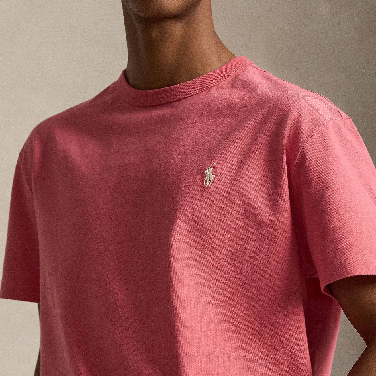Polo Ralph Lauren Classic Fit Jersey Crewneck T-Shirt Red Sky - Image 4
