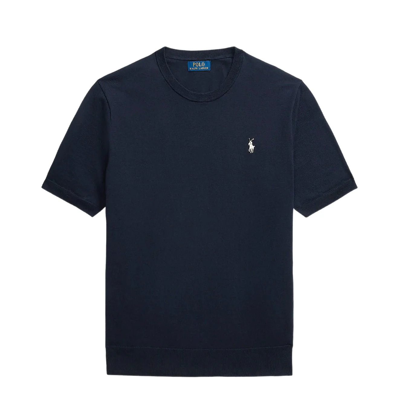 Polo Ralph Lauren Cotton Crewneck S/S Sweater Hunter Navy