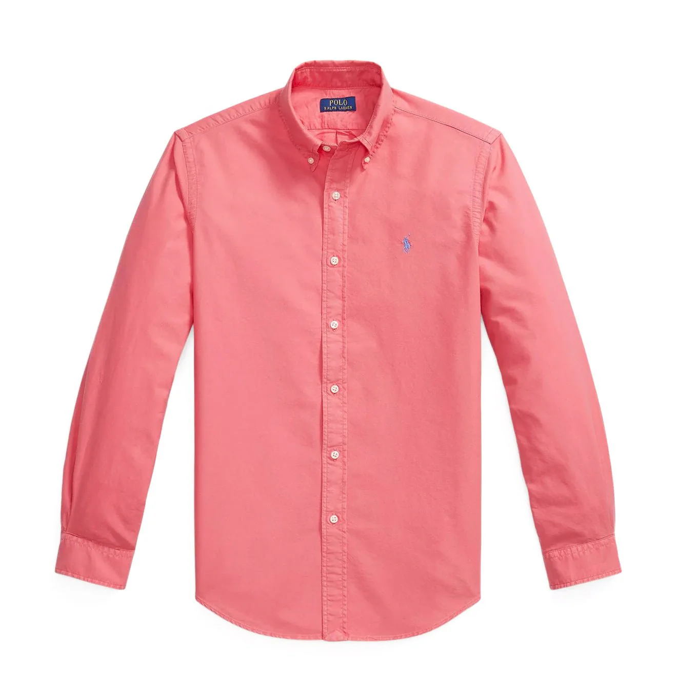 Polo Ralph Lauren Custom Fit Garment-Dyed Oxford Shirt Pale Red