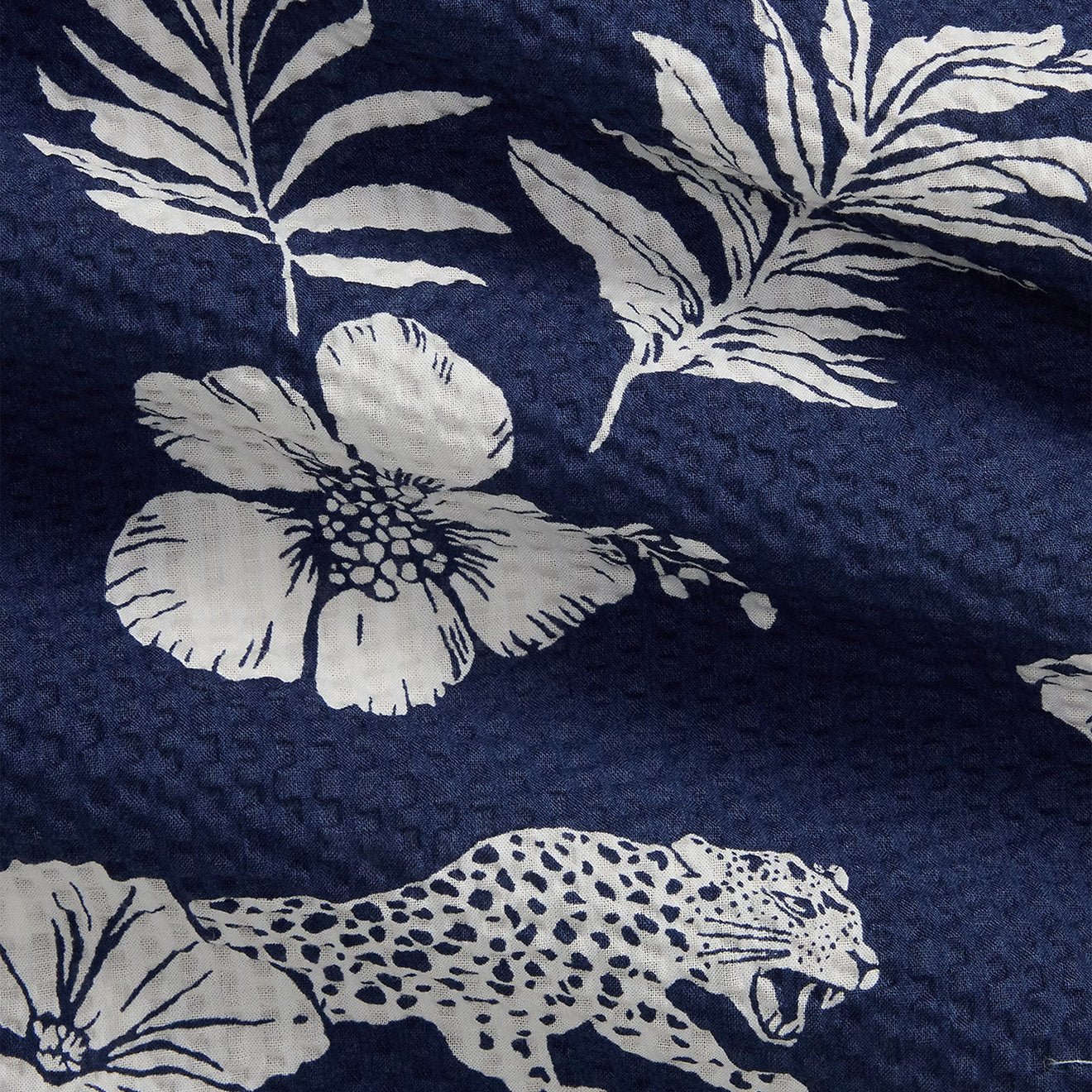 Polo Ralph Lauren Custom Fit Striped Linen Shirt Jaguar Tropical - Image 5