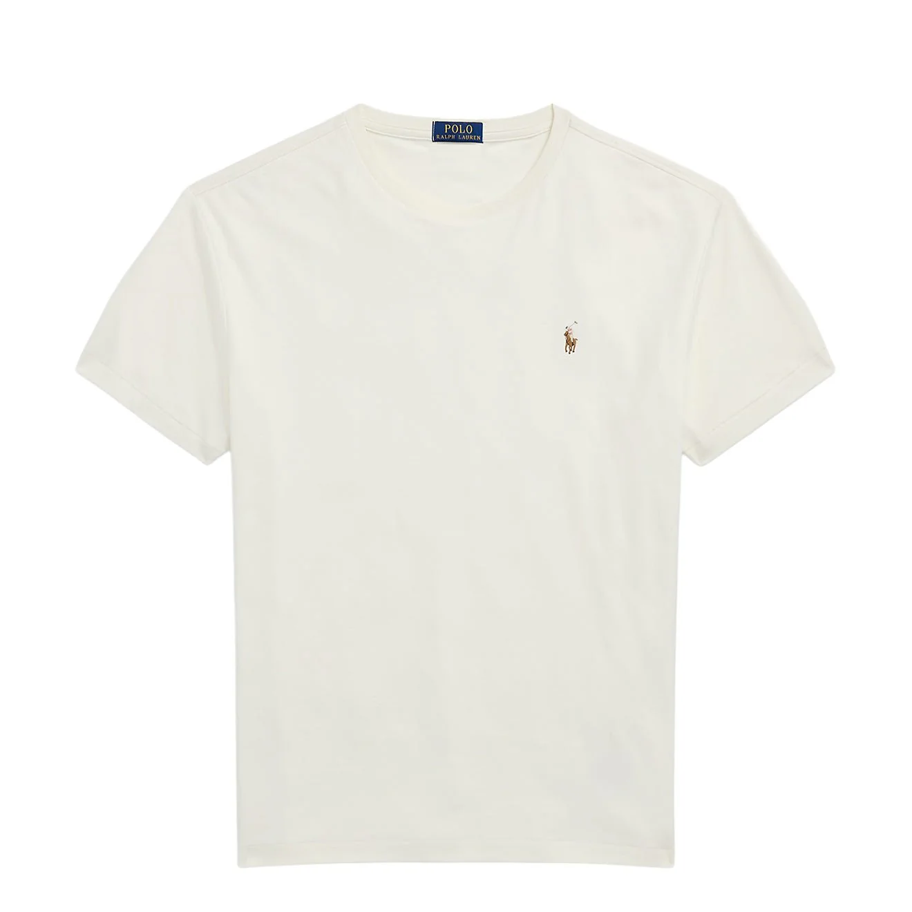 Polo Ralph Lauren Custom Slim Fit Jersey Crewneck T-Shirt Antique Cream