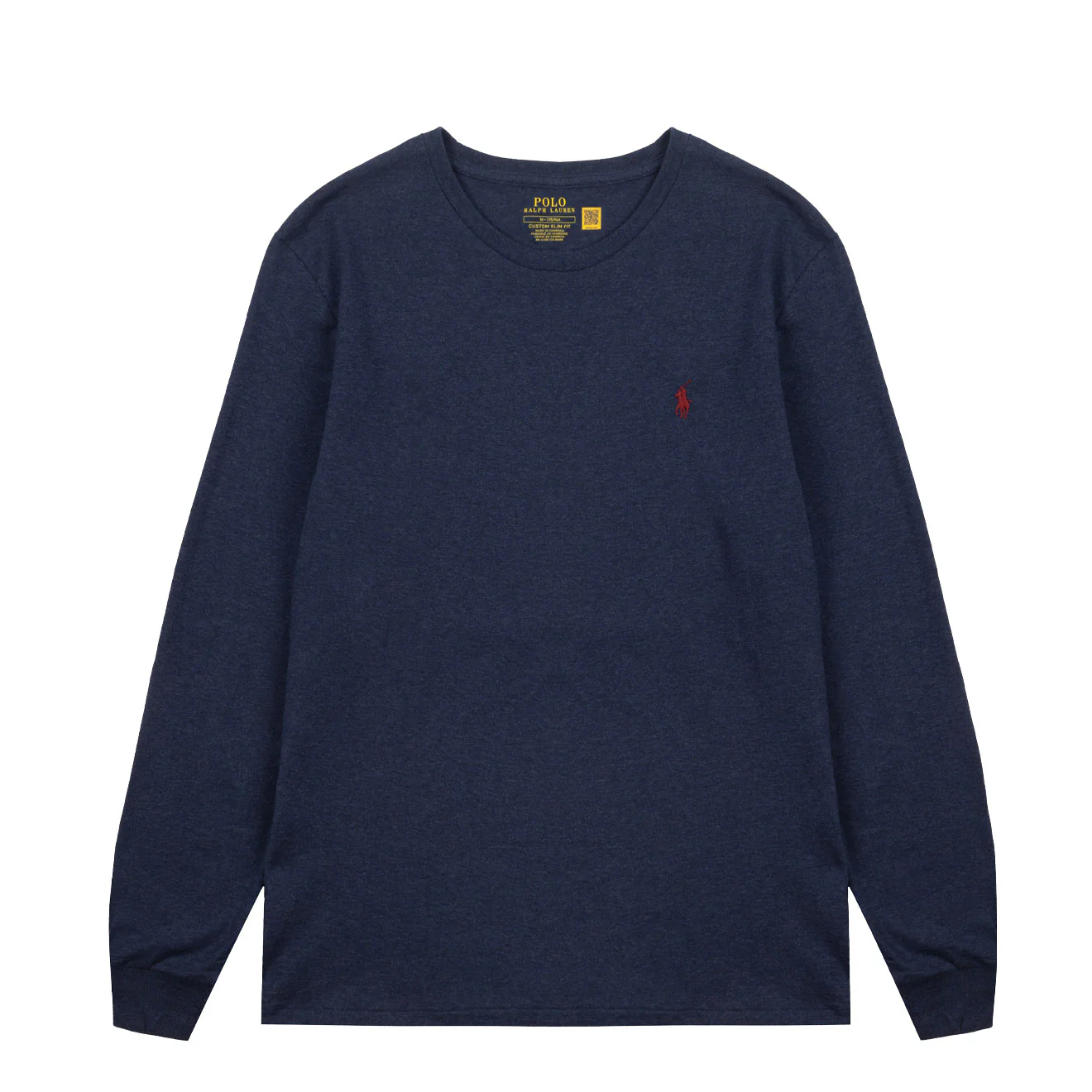 Polo Ralph Lauren Custom Slim Fit Jersey L/S T-Shirt Spring Navy Heather