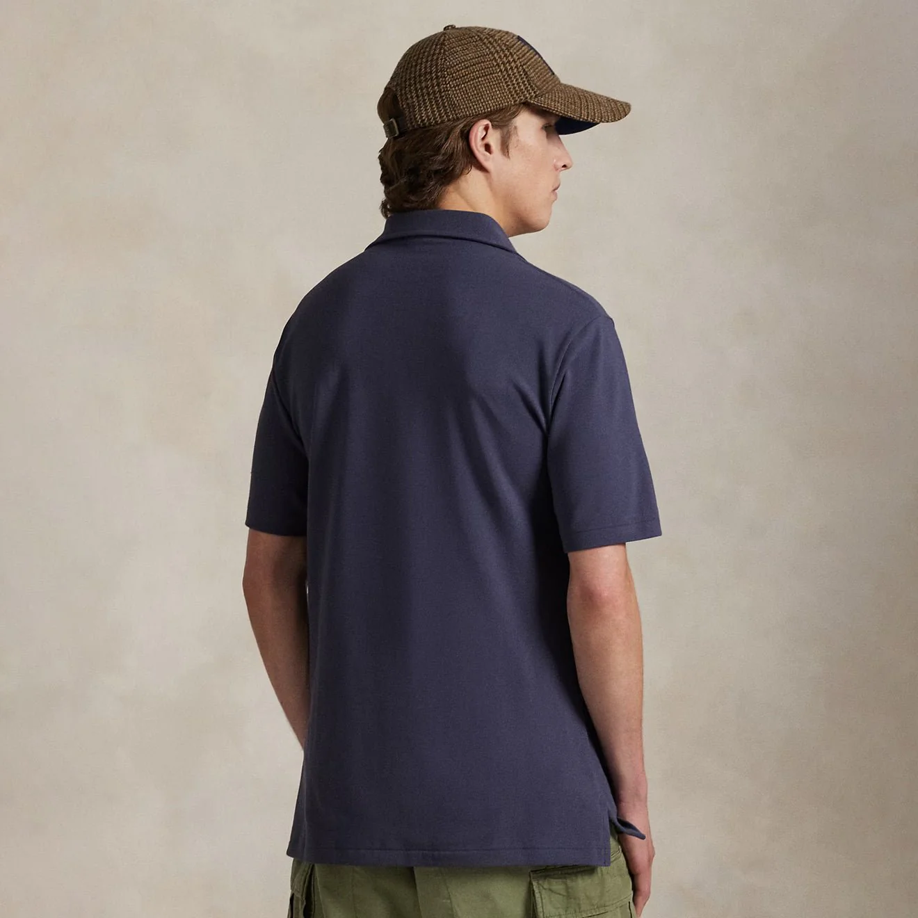 Polo Ralph Lauren Custom Slim Polo Bear Mesh Polo Shirt Faded Blue Heritage Bear - Image 3